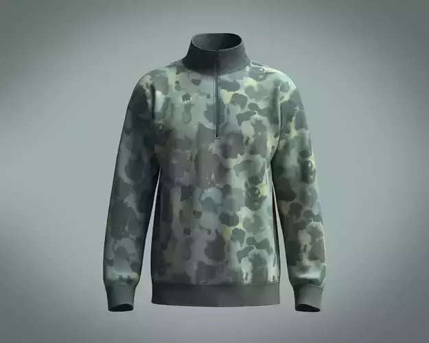 Jacket-Camo Print camouflage jacket