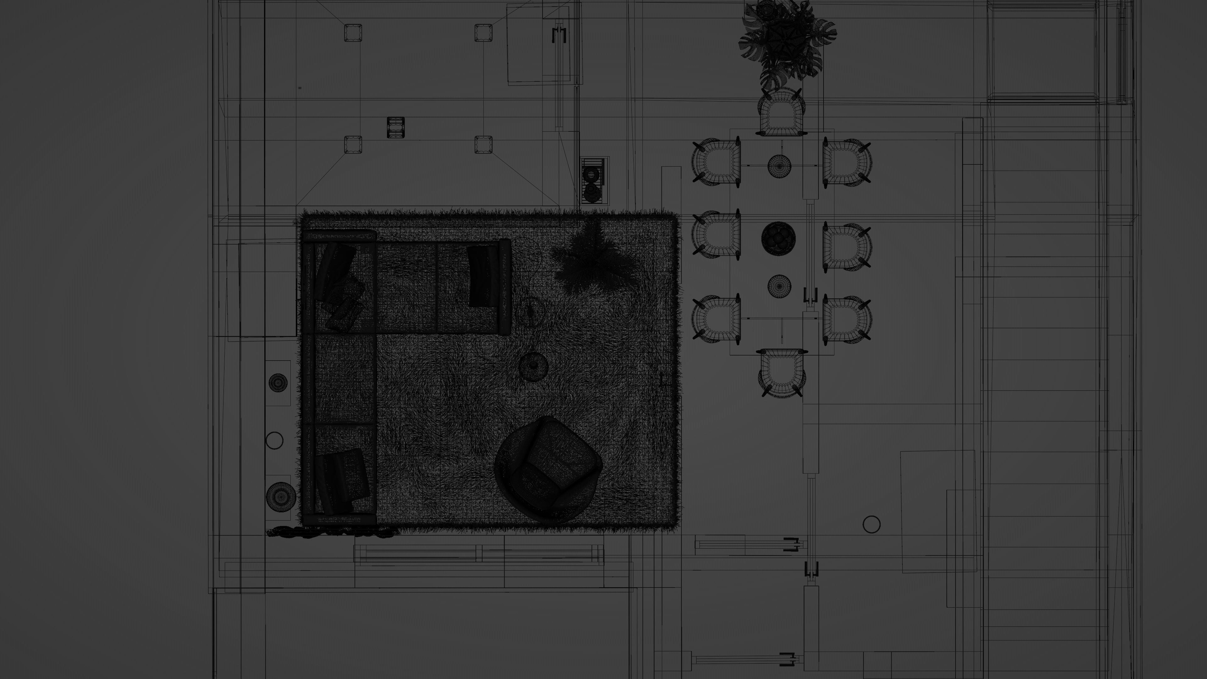 Room interior blender file 3D model_5