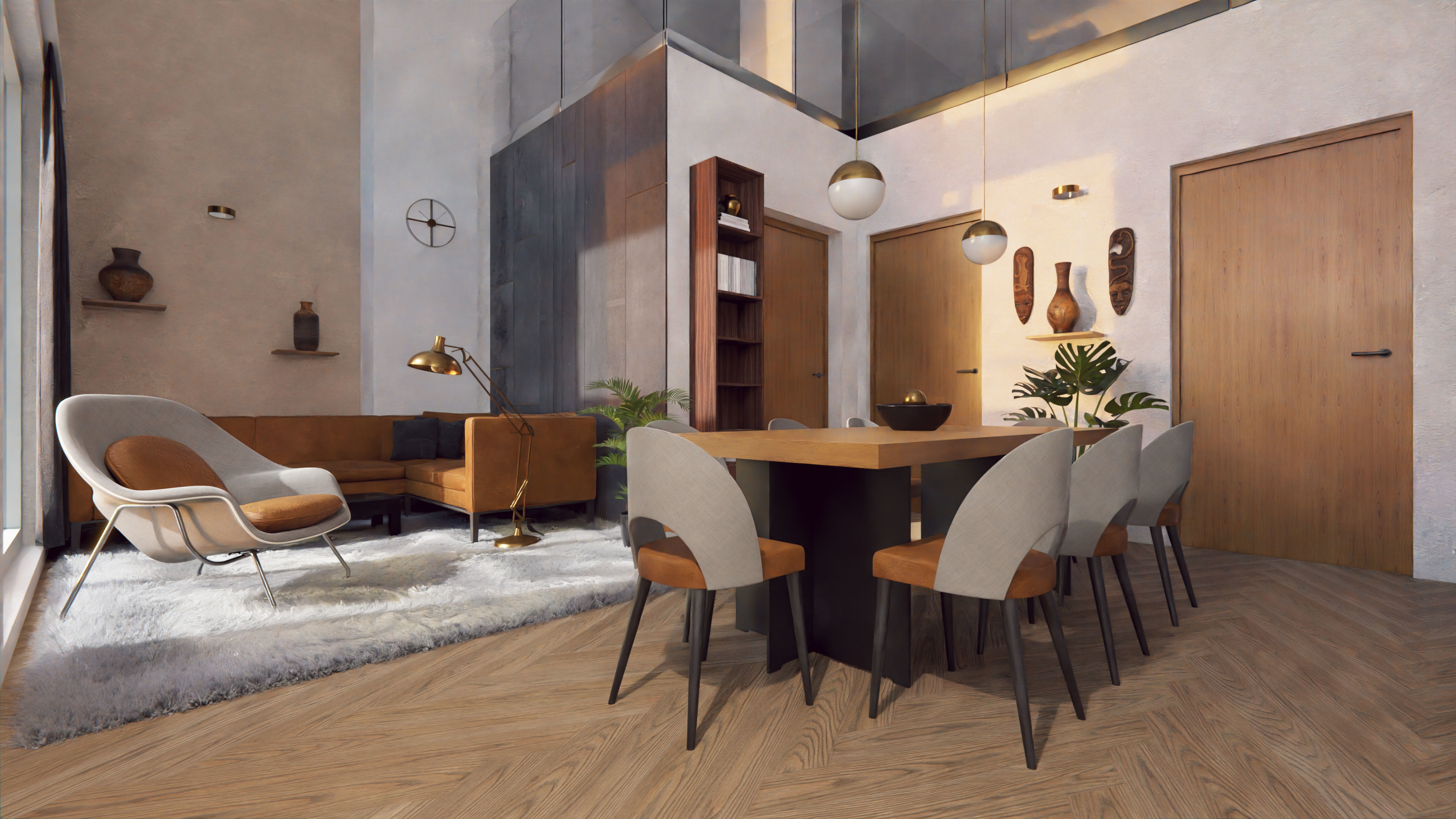 Room interior blender file 3D model_7