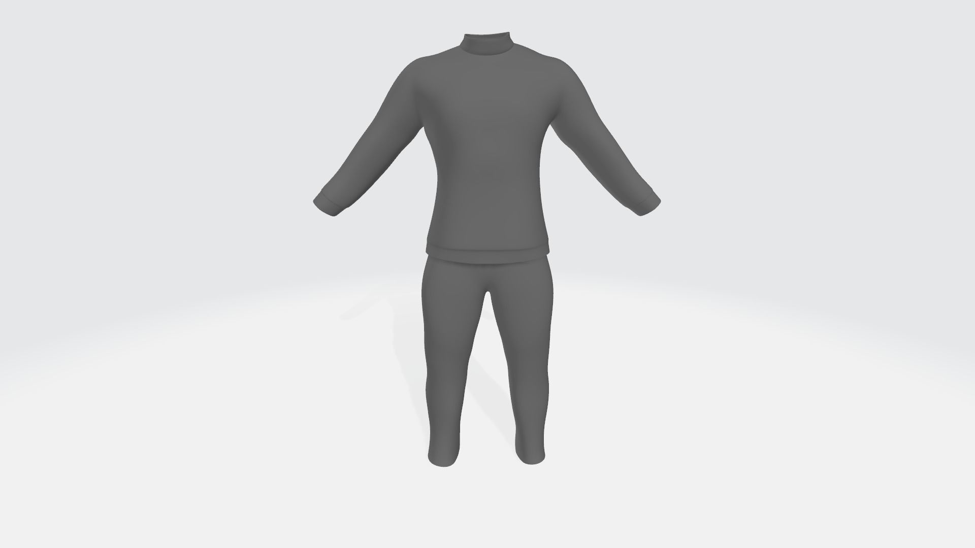 Tracksuits mesh 3D model_2