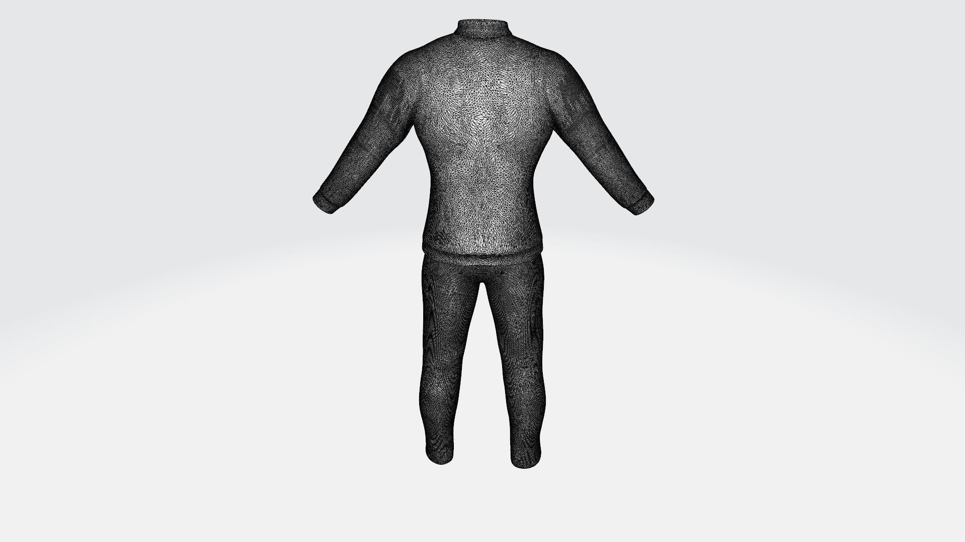 Tracksuits mesh 3D model_5