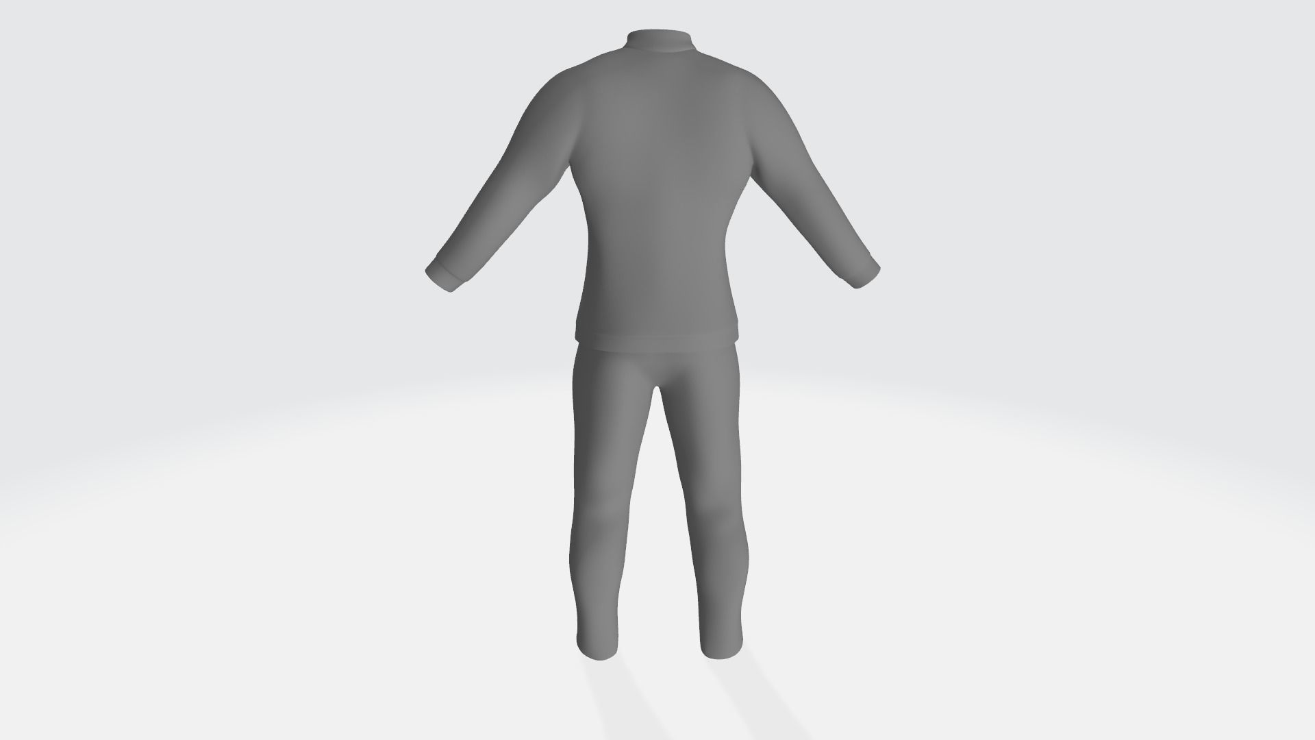 Tracksuits mesh 3D model_3