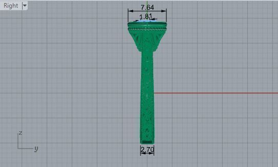 Oval Halo Design Ring 1744 3D Print Model 3D print model_6
