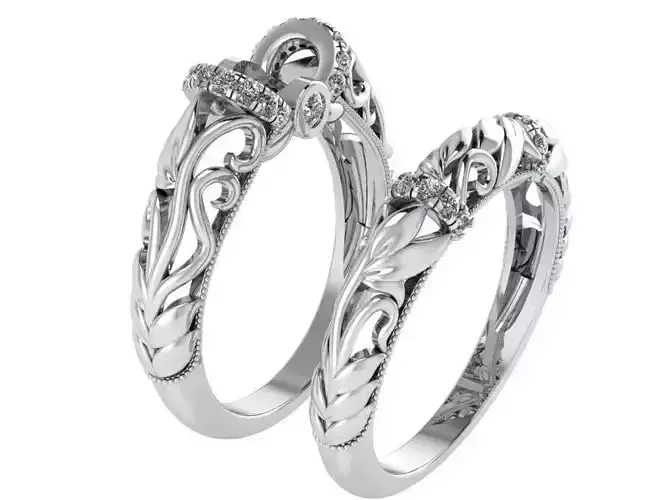 Ring with two layers 1745 3D print model 