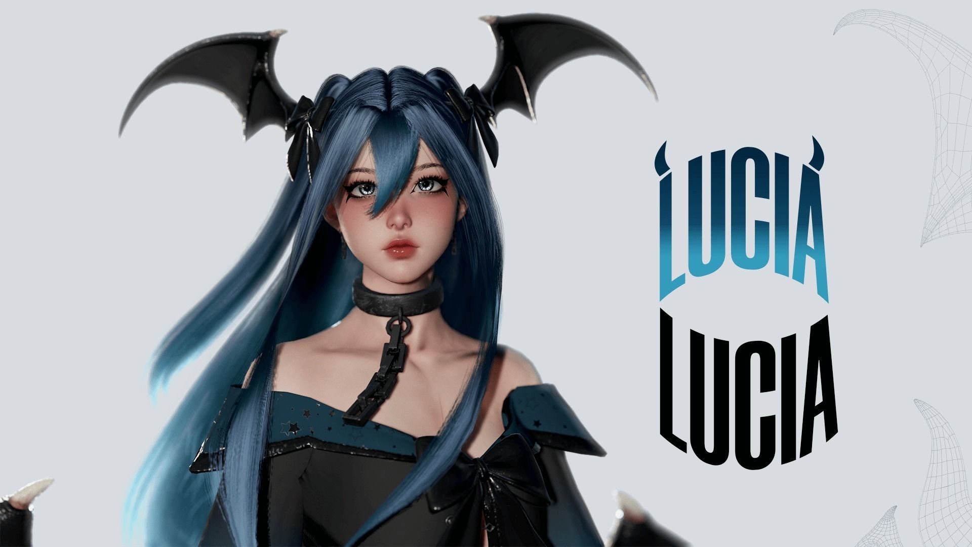 Succubus Lucia - Game Ready Low-poly 3D model_38