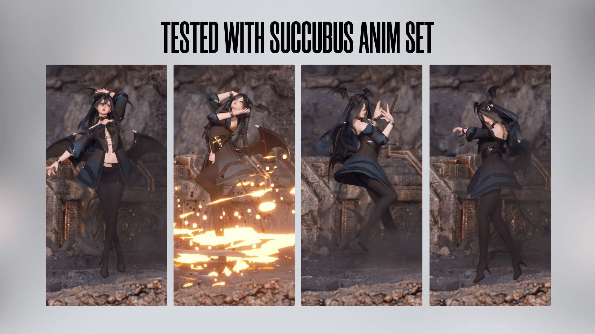 Succubus Lucia - Game Ready Low-poly 3D model_11