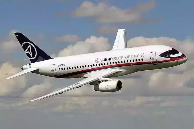 Sukhoi Superjet 100 3D model
