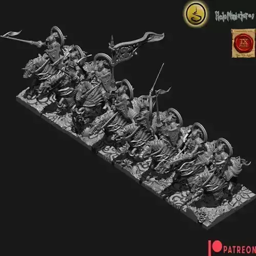 Highborn elves Highborn lancers rings optional