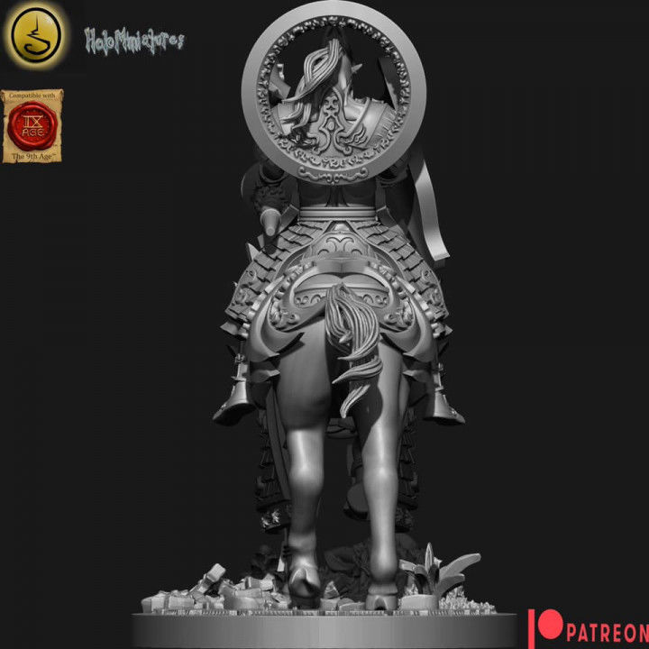 Highborn elves Highborn lancers rings optional 3D print model_5