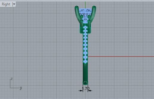 Oval Halo Ring 1757 3D print model 3D print model_6