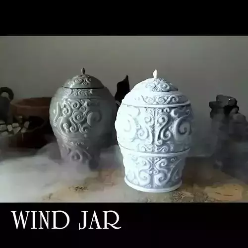 Wind jar and Wind flowerpot 3D print model
