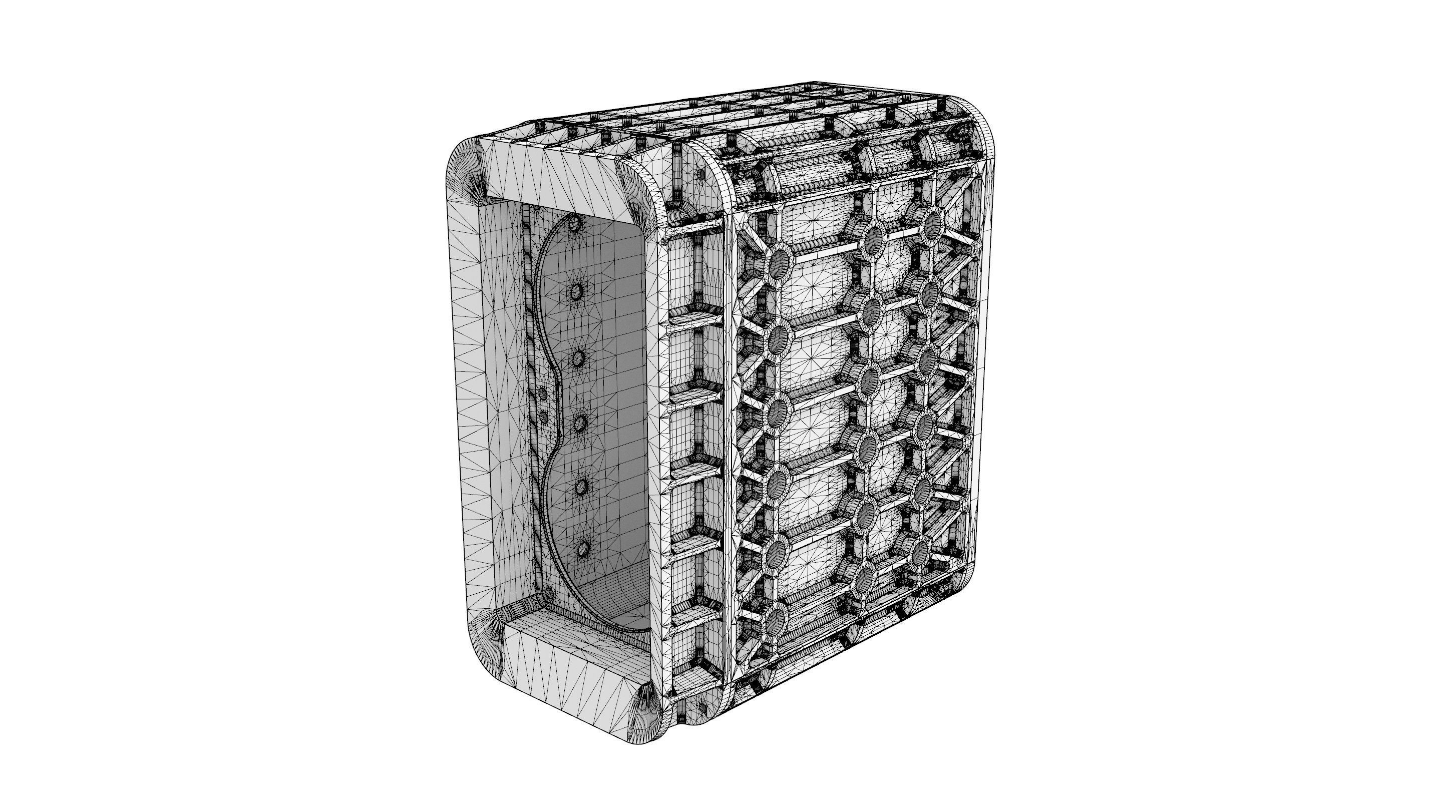 AERO SPACE HARD DRIVE ENCLOSURE - HDD - 6 DRIVE 3D print model_10