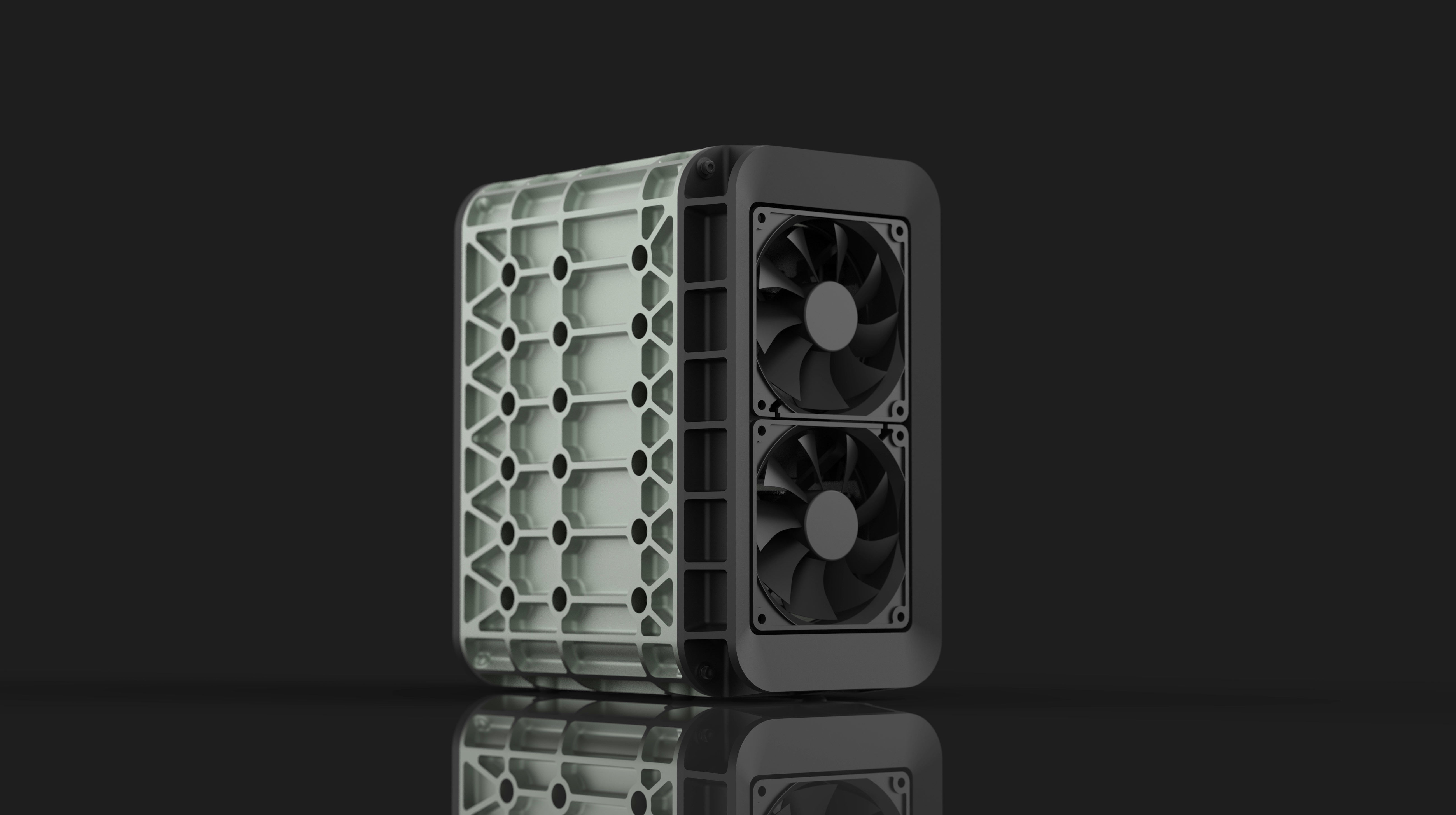 AERO SPACE HARD DRIVE ENCLOSURE - HDD - 6 DRIVE 3D print model_1