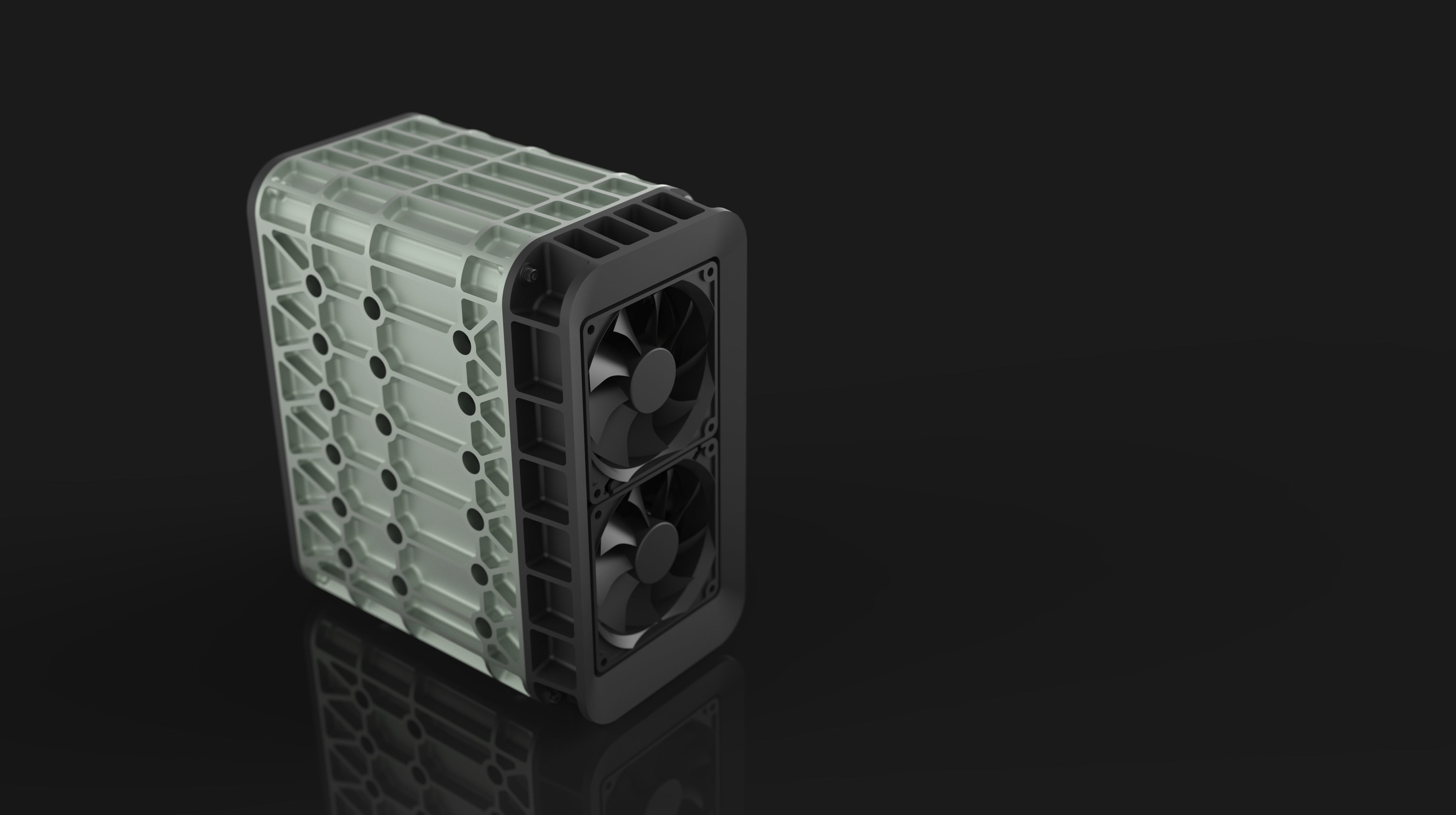 AERO SPACE HARD DRIVE ENCLOSURE - HDD - 6 DRIVE 3D print model_5