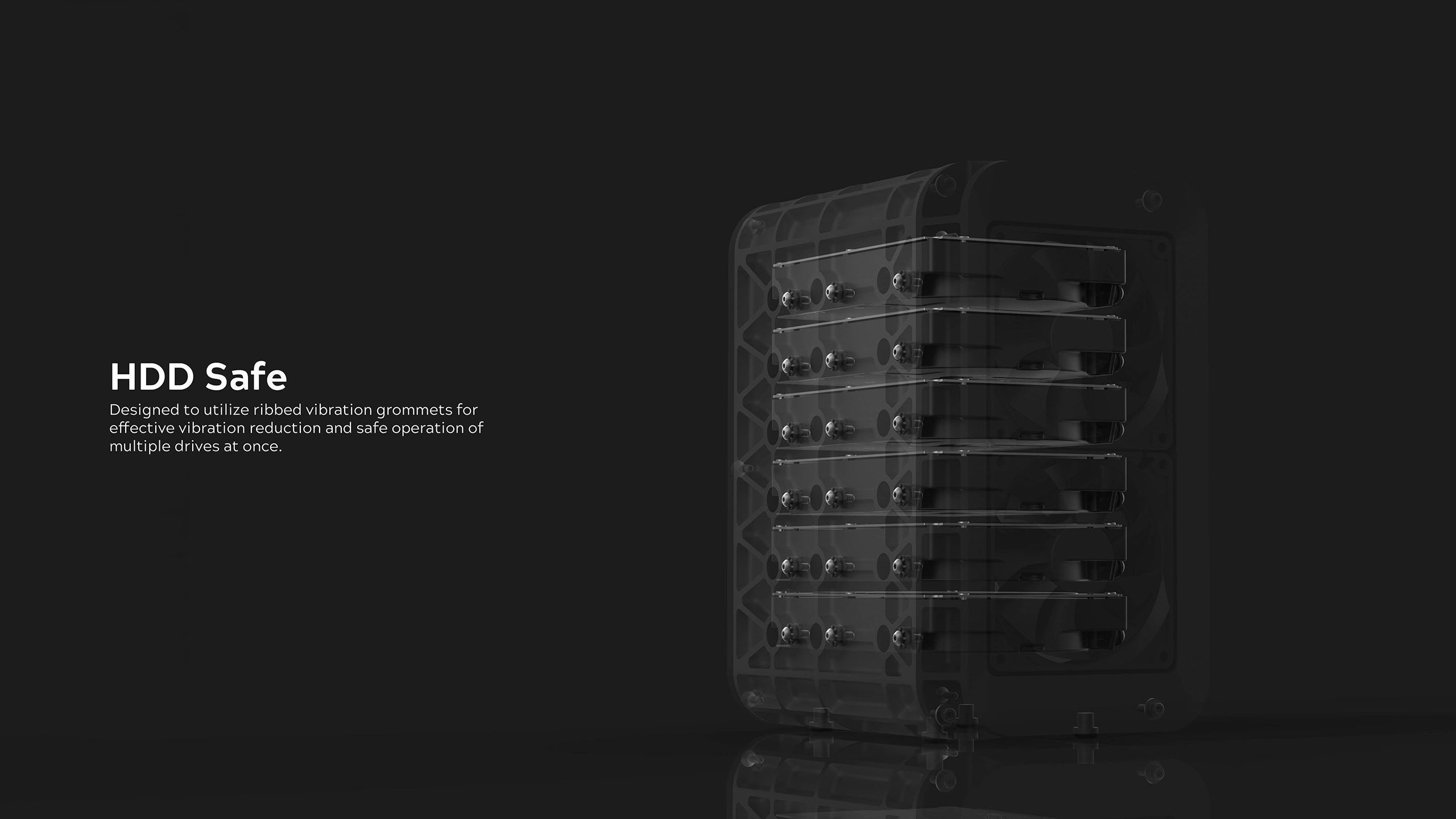 AERO SPACE HARD DRIVE ENCLOSURE - HDD - 6 DRIVE 3D print model_7