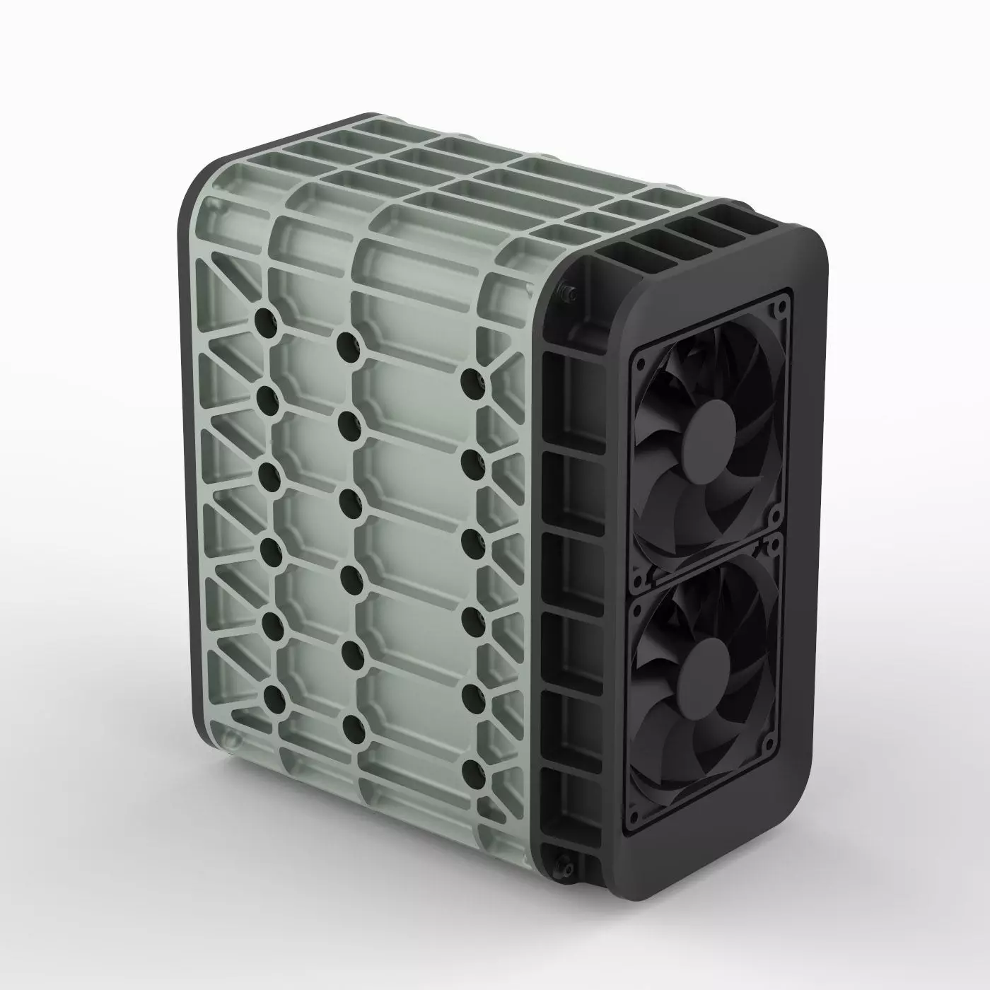 AERO SPACE HARD DRIVE ENCLOSURE - HDD - 6 DRIVE 3D print model_0