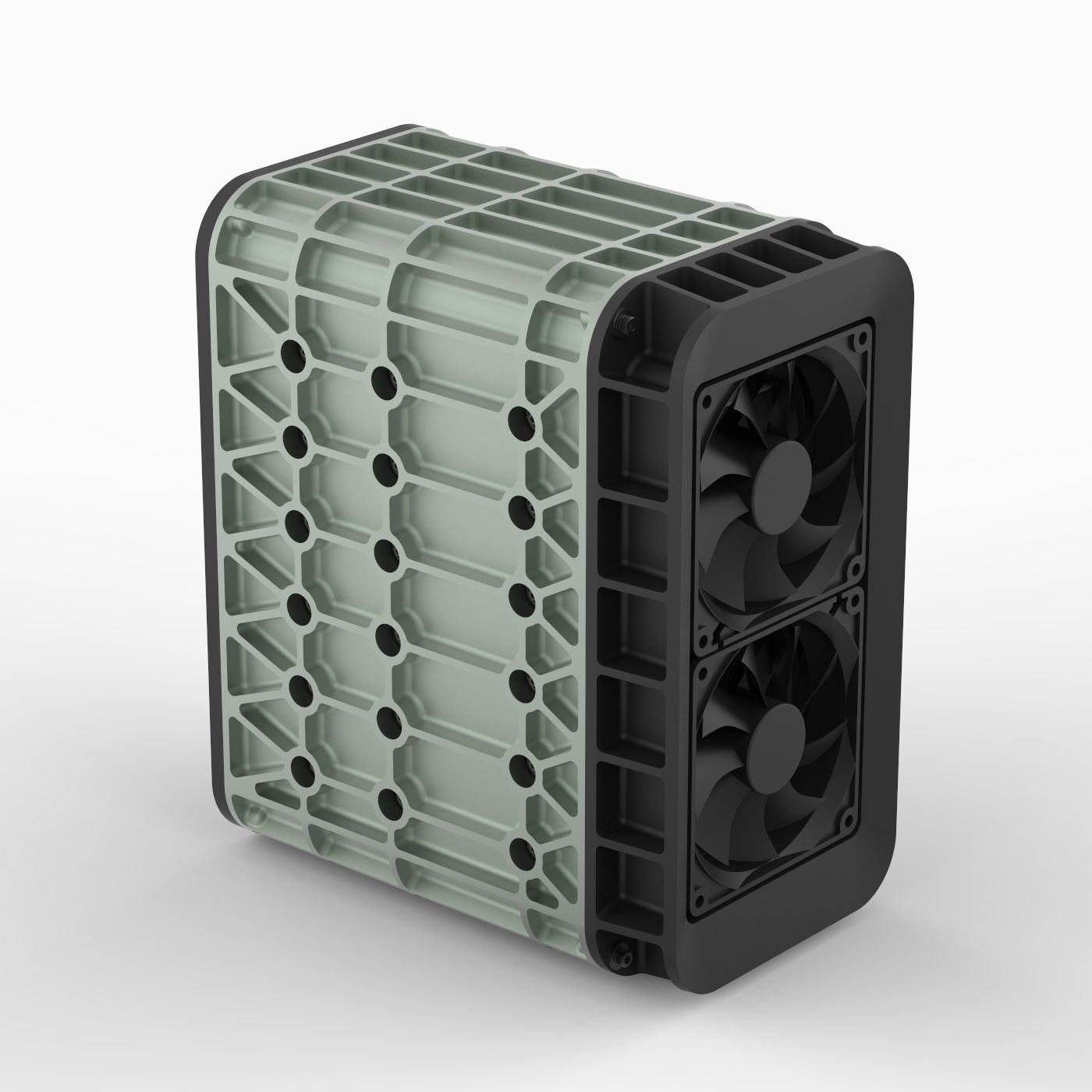 AERO SPACE HARD DRIVE ENCLOSURE - HDD - 6 DRIVE 3D print model_0