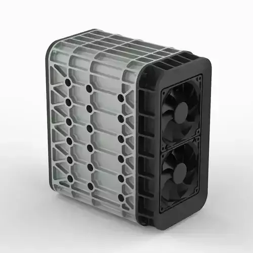 AERO SPACE HARD DRIVE ENCLOSURE - HDD - 6 DRIVE 3D print model