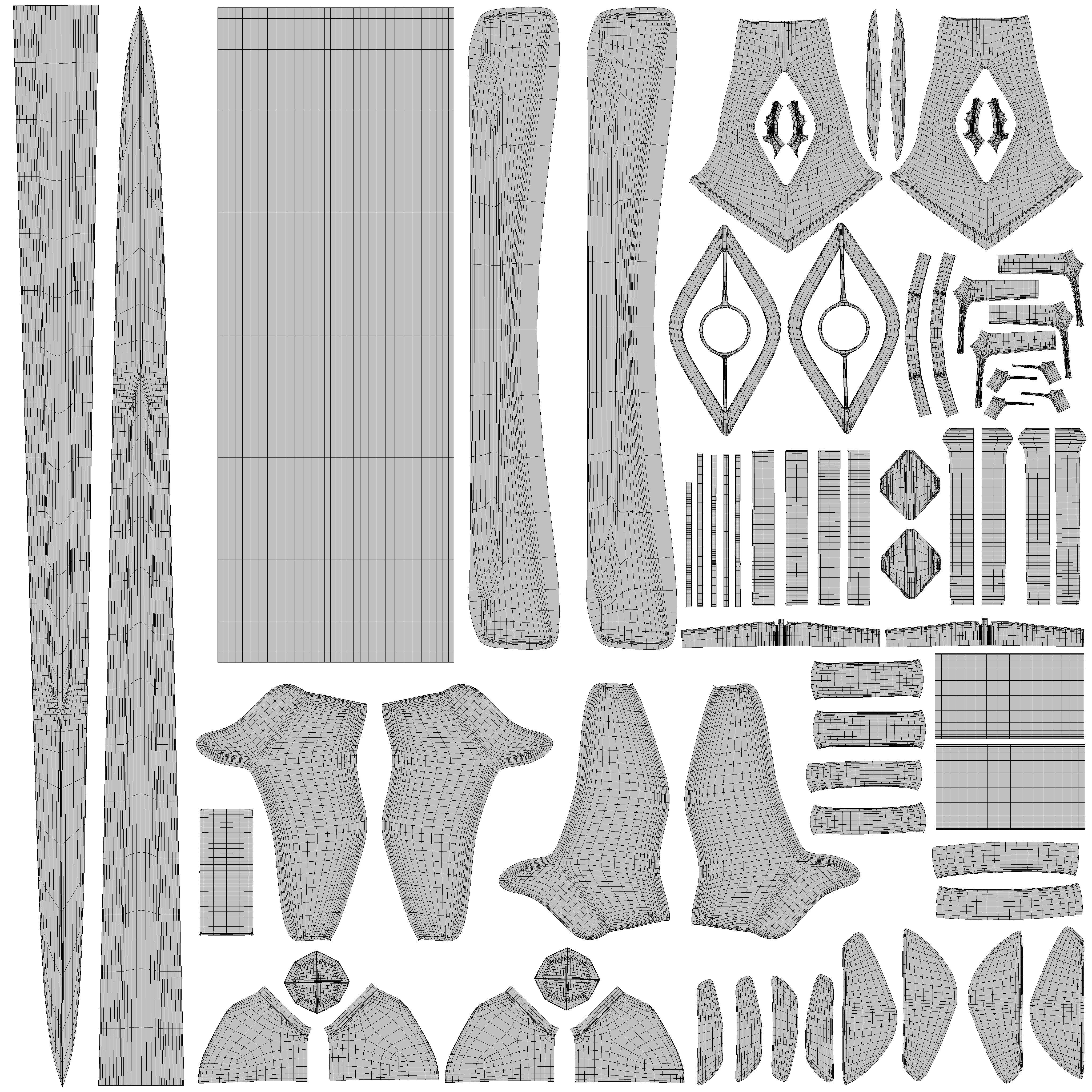 Sword PBR 3D model_12