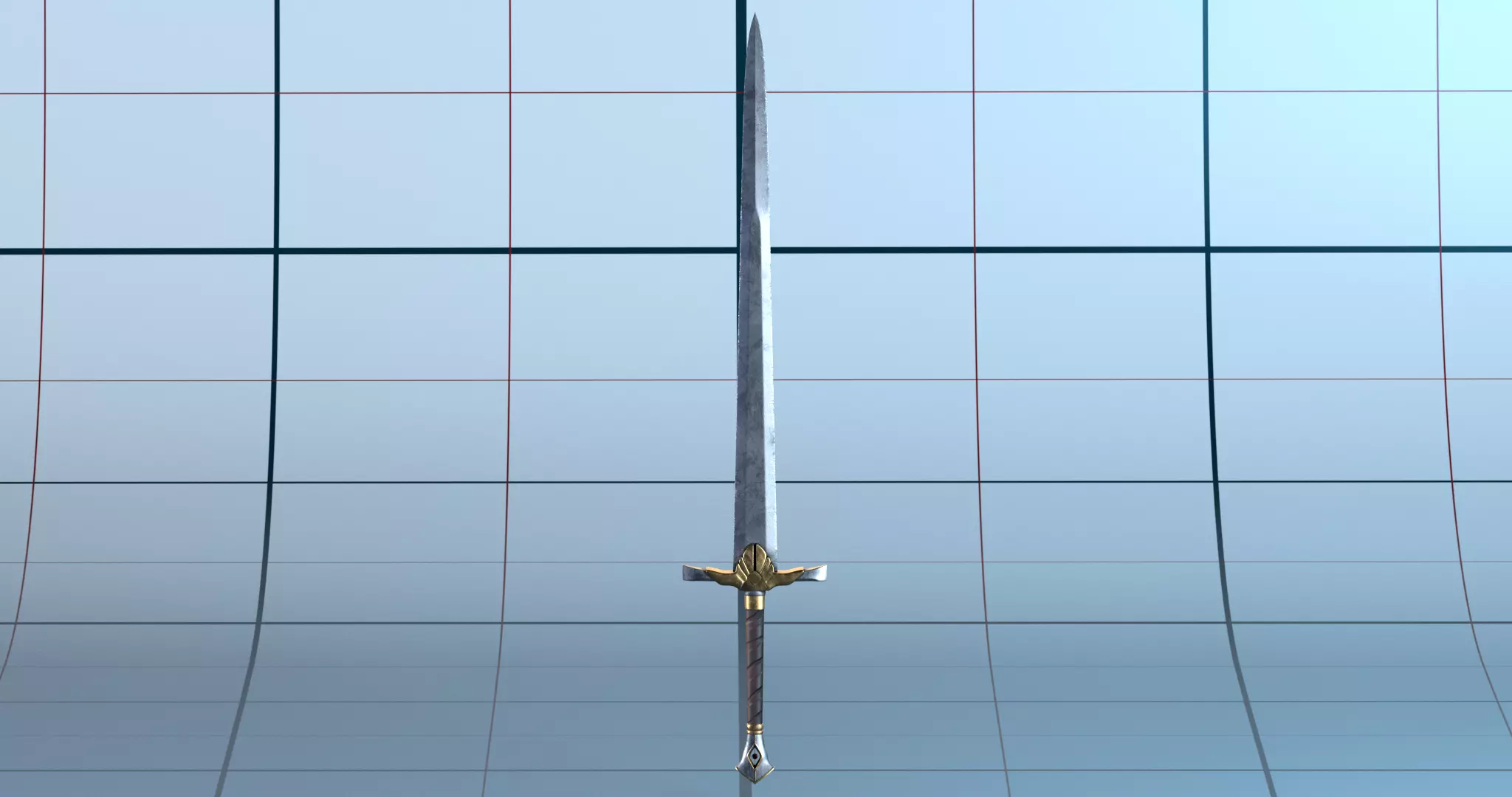 Sword PBR 3D model_0