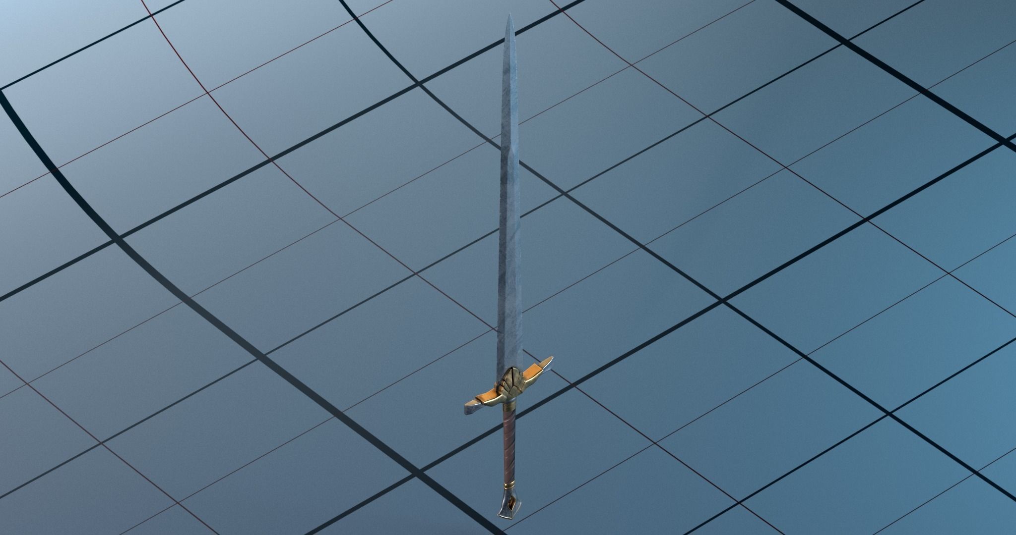 Sword PBR 3D model_6