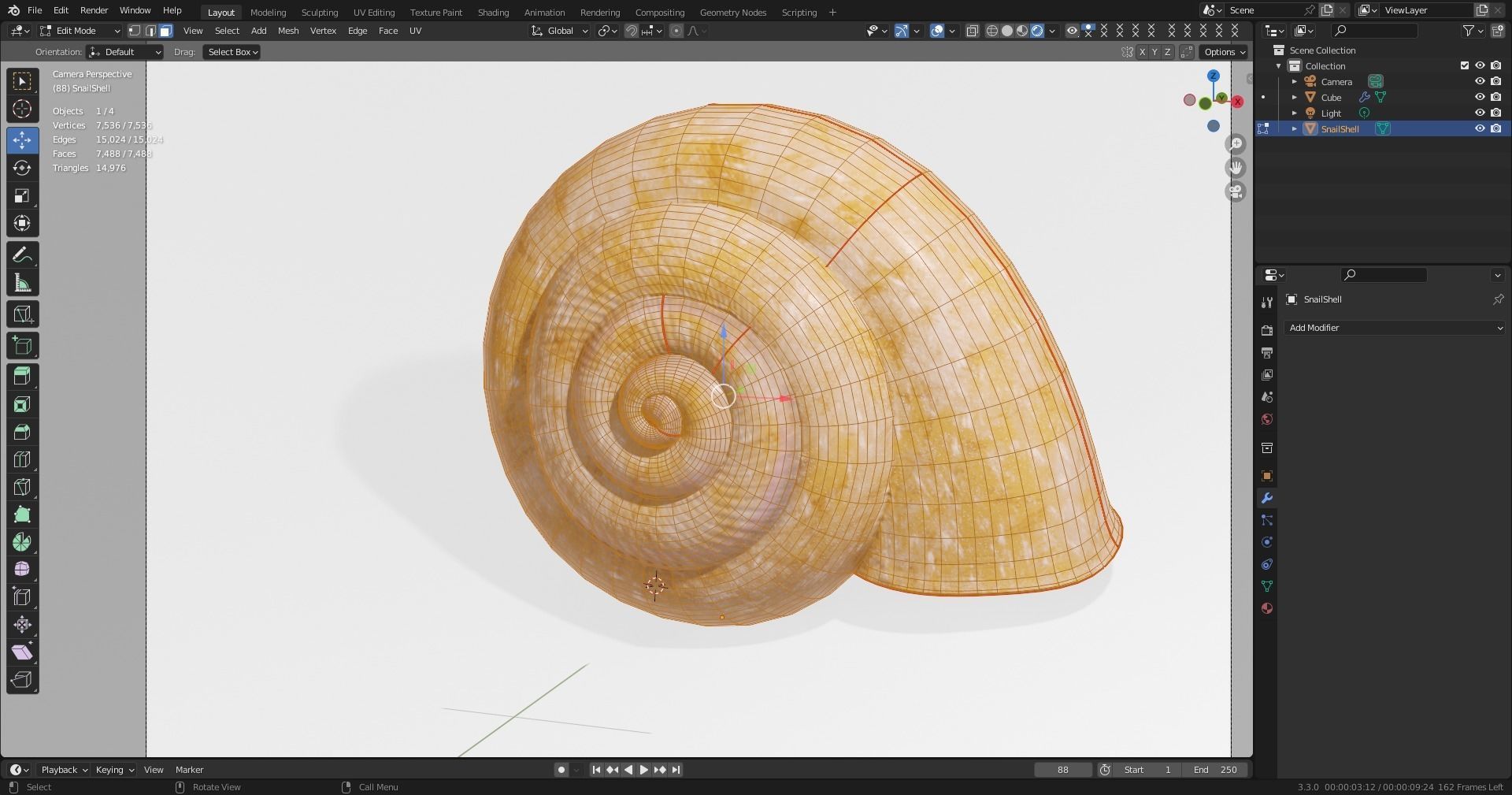 SNAIL SHELL 3D model_10