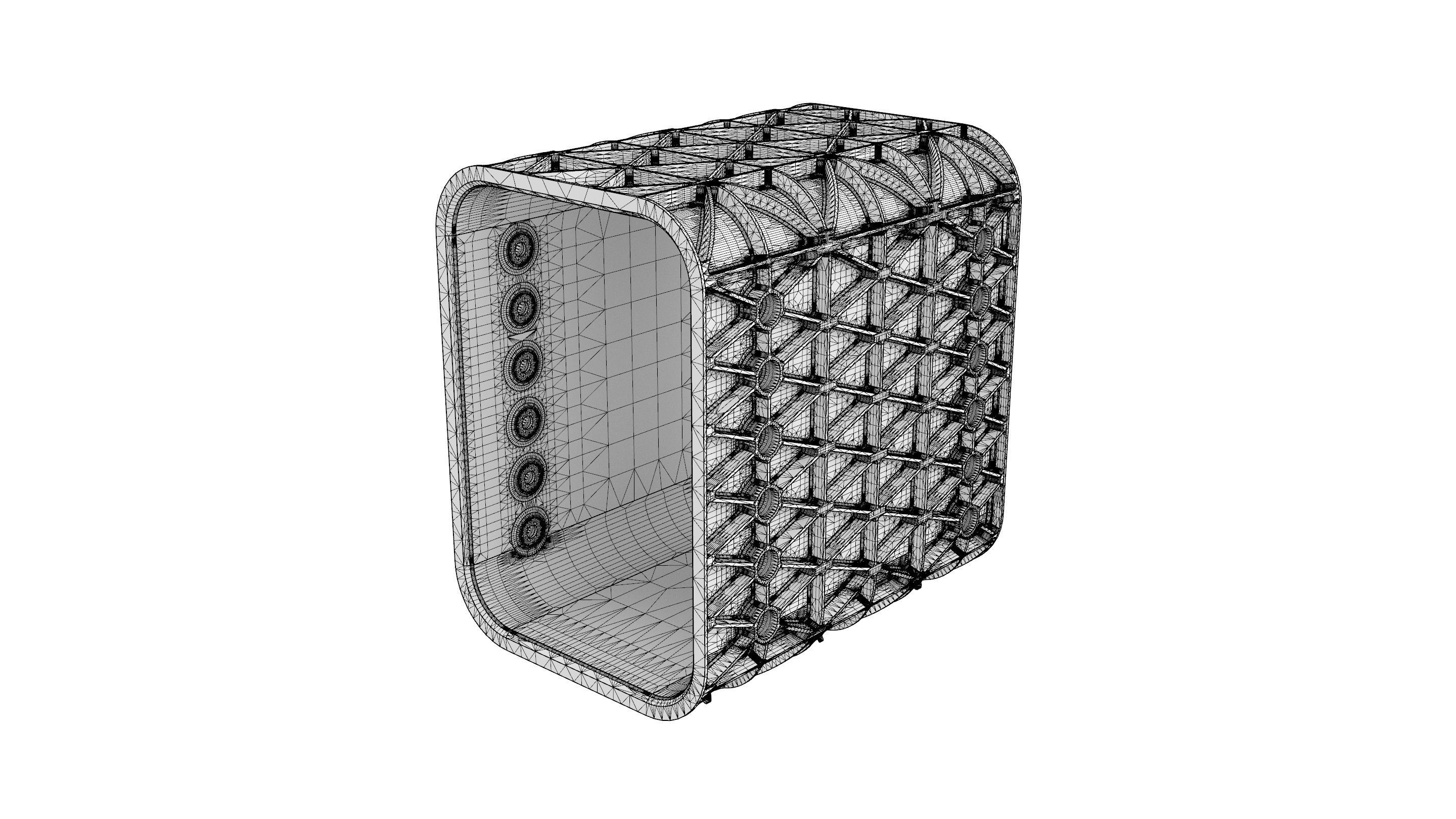 AERO SPACE HARD DRIVE ENCLOSURE - SSD - 6 DRIVE - LIGHTWEIGHT 3D print model_9