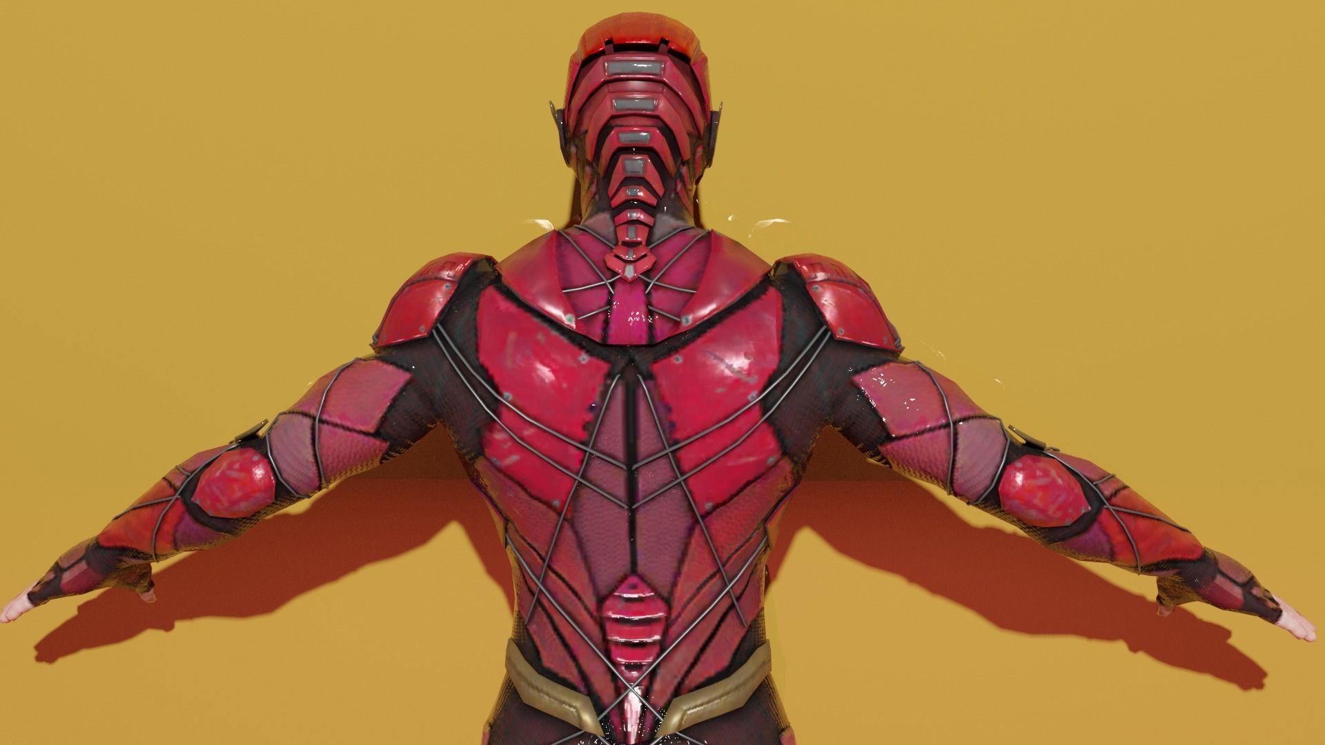 The Flash in suit 3D model_6