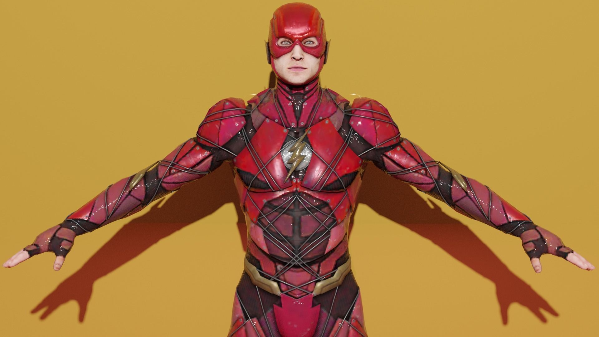 The Flash in suit 3D model_3