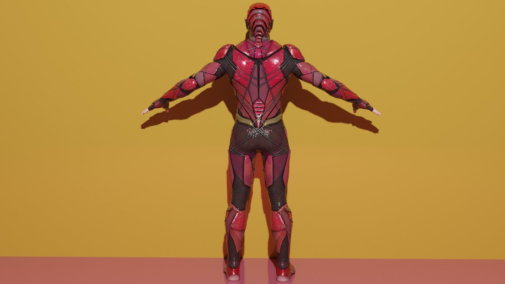 The Flash in suit 3D model_5