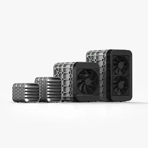 AERO SPACE HARD DRIVE ENCLOSURES - SSD - HDD - 4 OR 6 DRIVE 3D print model