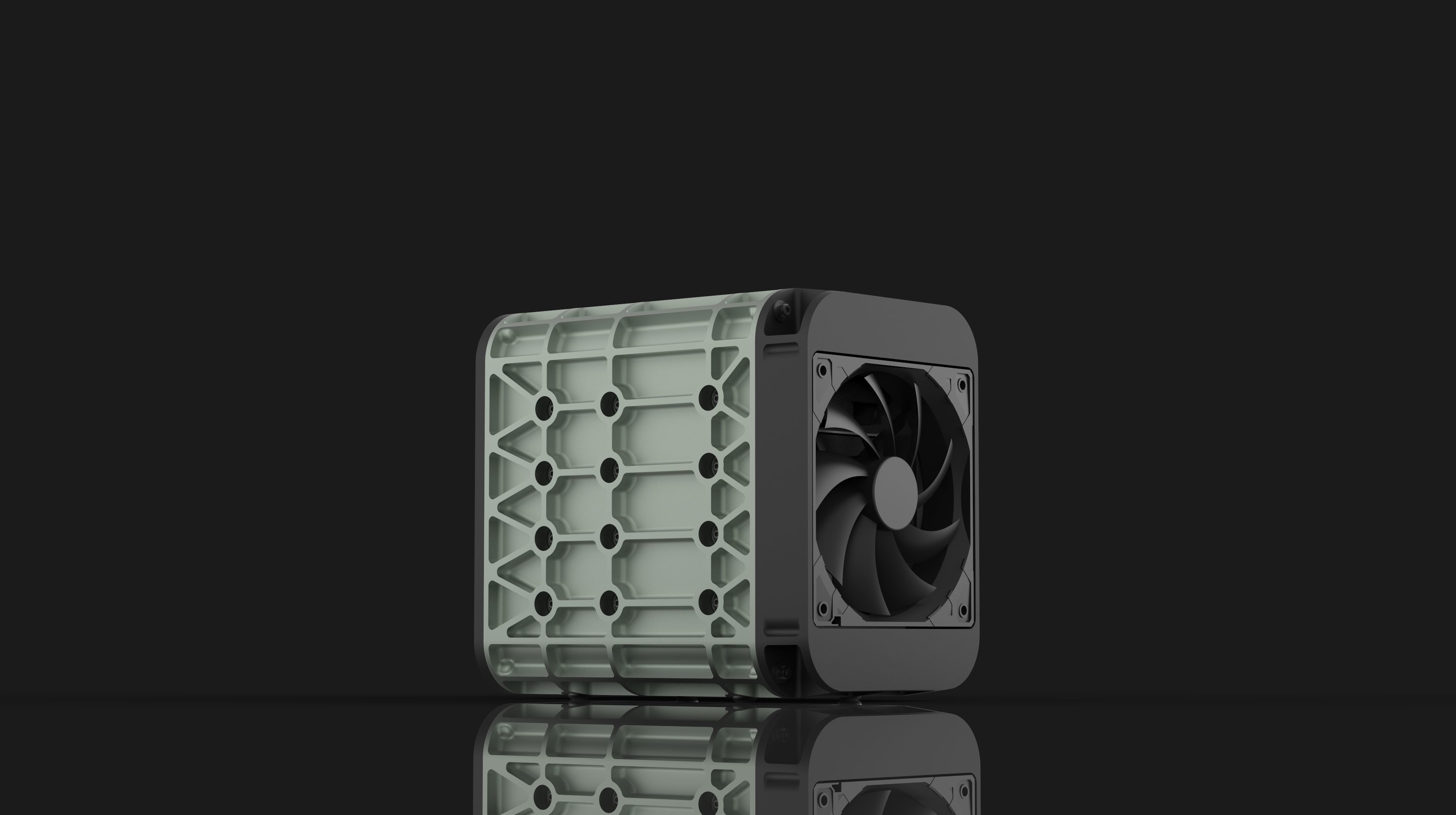 AERO SPACE HARD DRIVE ENCLOSURES - SSD - HDD - 4 OR 6 DRIVE 3D print model_11