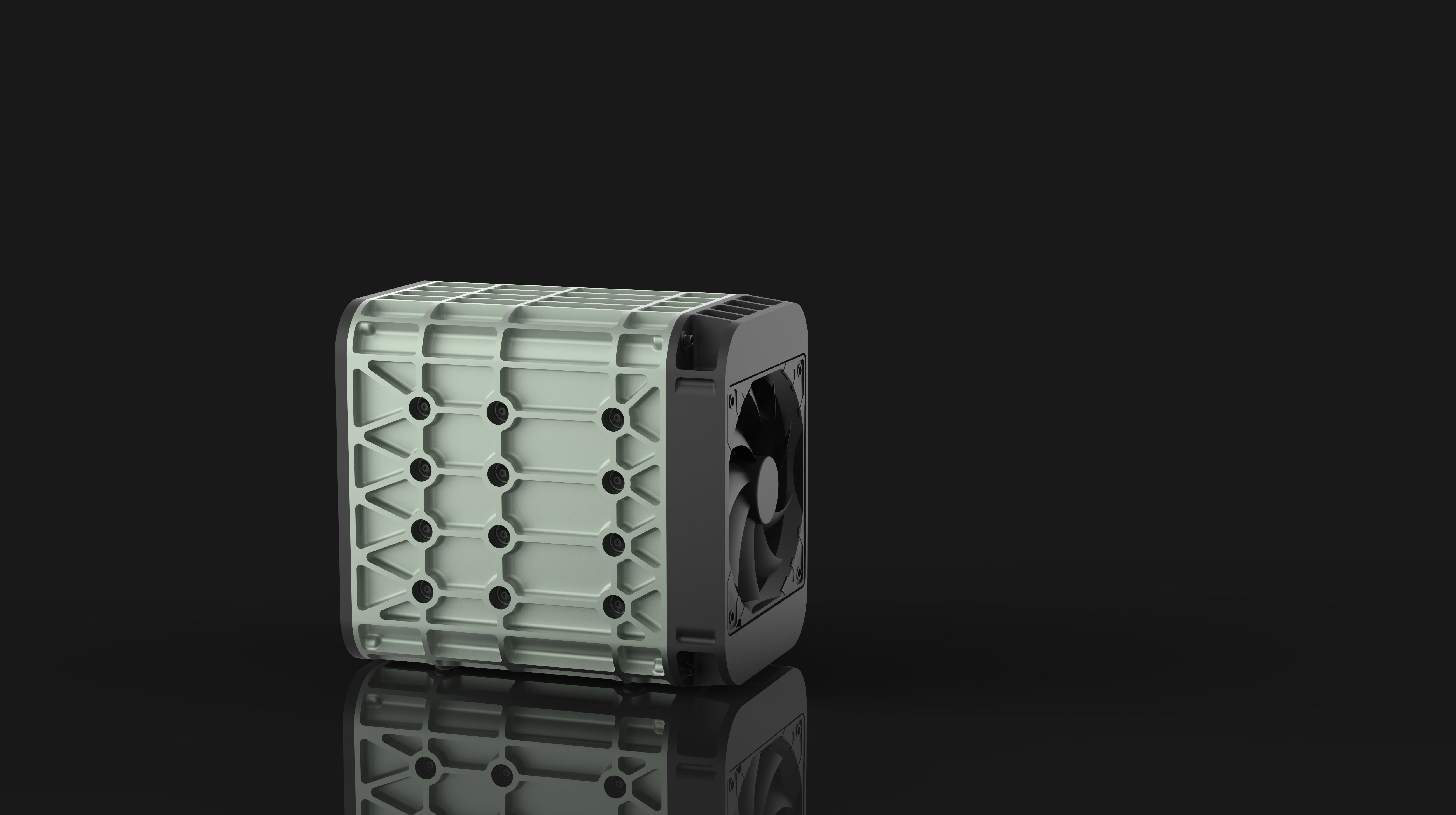 AERO SPACE HARD DRIVE ENCLOSURES - SSD - HDD - 4 OR 6 DRIVE 3D print model_23