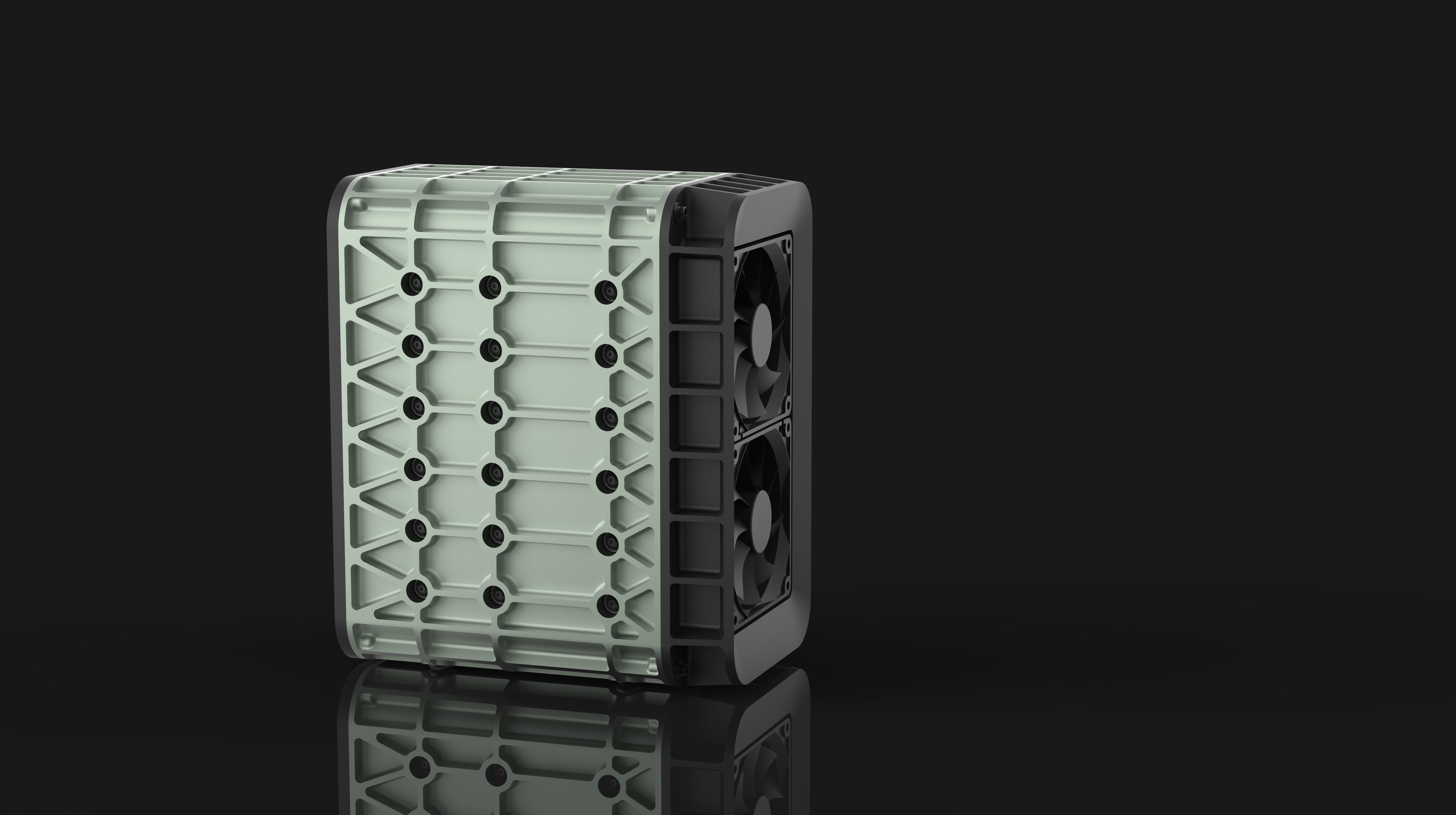 AERO SPACE HARD DRIVE ENCLOSURES - SSD - HDD - 4 OR 6 DRIVE 3D print model_24