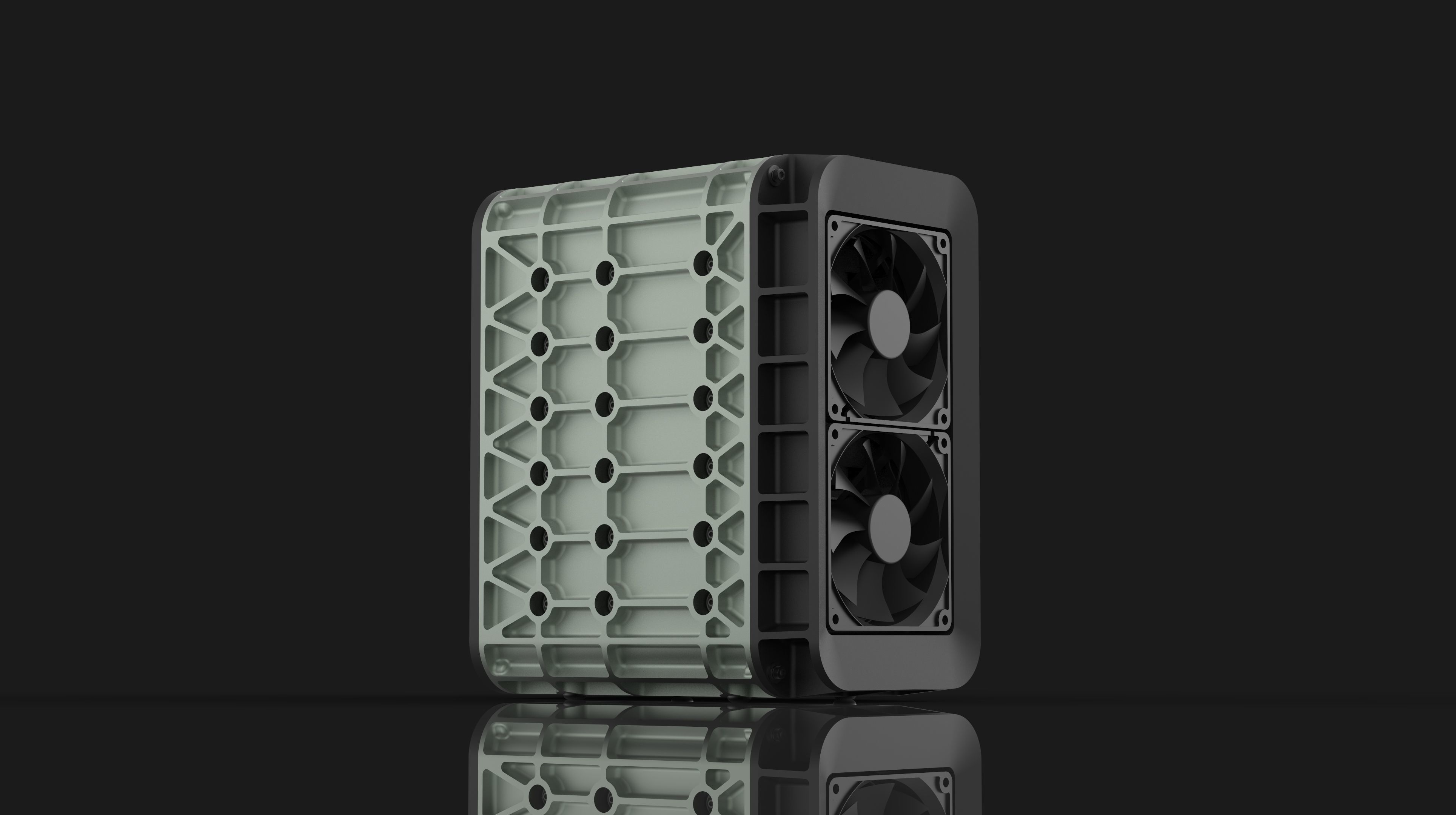 AERO SPACE HARD DRIVE ENCLOSURES - SSD - HDD - 4 OR 6 DRIVE 3D print model_12