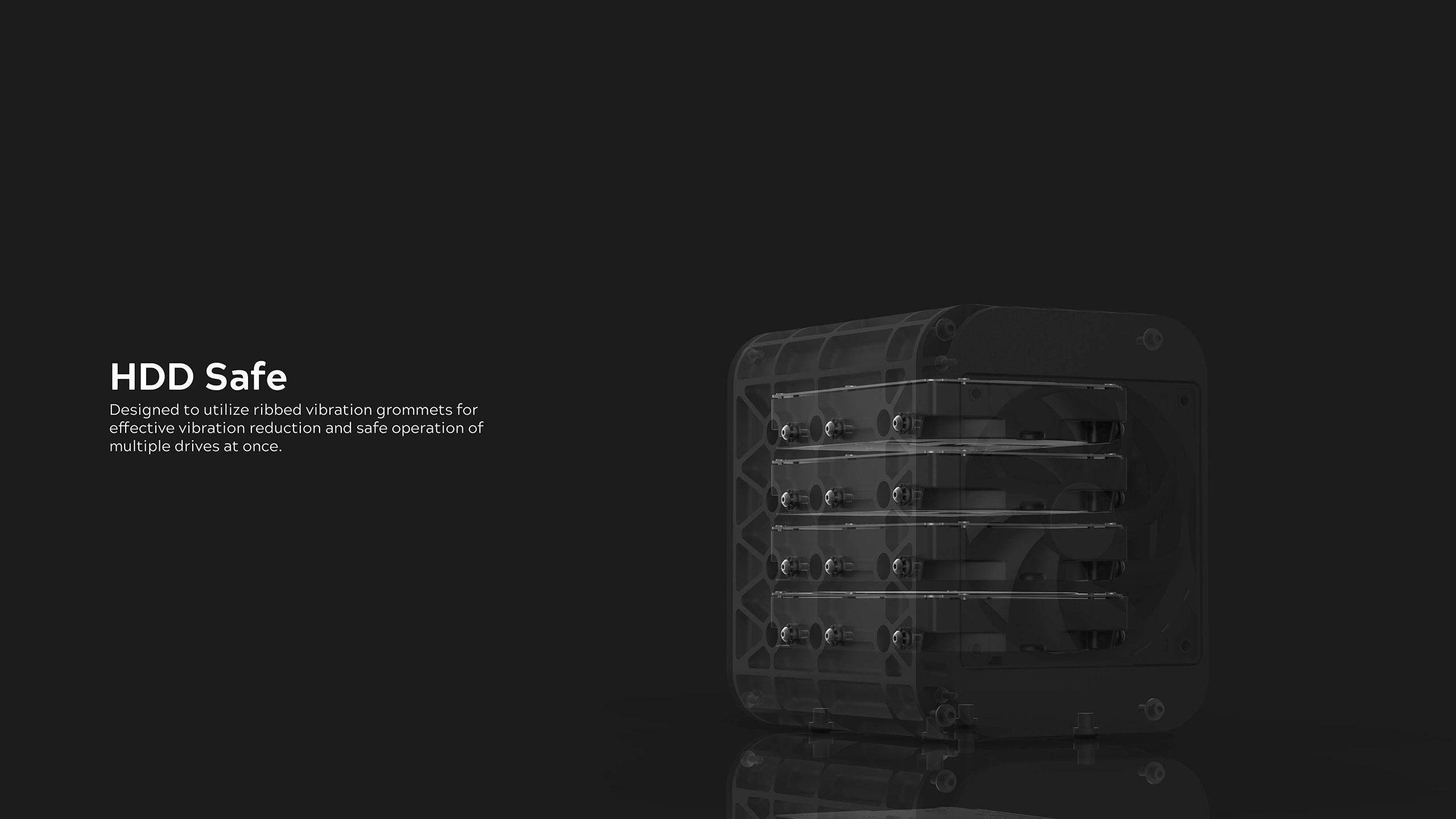 AERO SPACE HARD DRIVE ENCLOSURES - SSD - HDD - 4 OR 6 DRIVE 3D print model_25