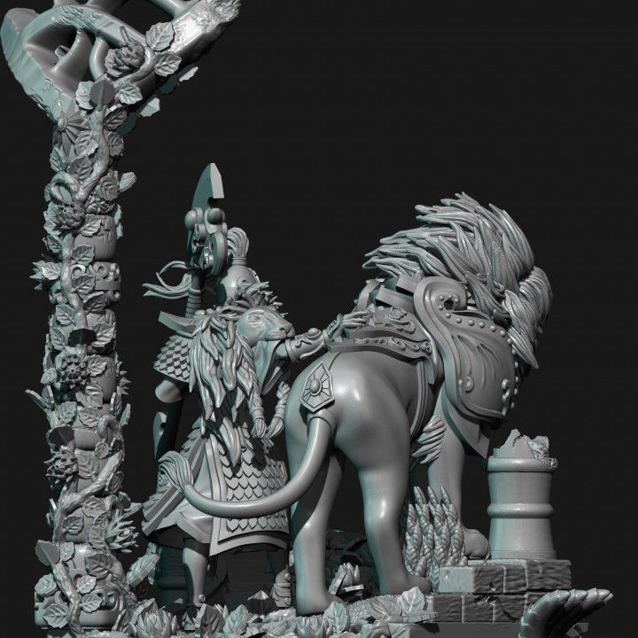 Highborn elves Lion guard unit filler 3D print model_3