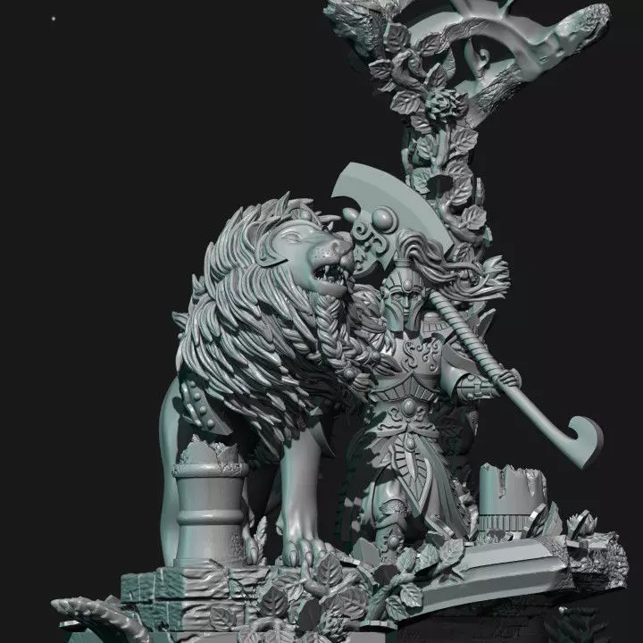 Highborn elves Lion guard unit filler 3D print model_0