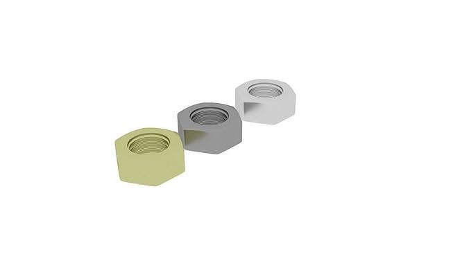Hex Nut 3D model