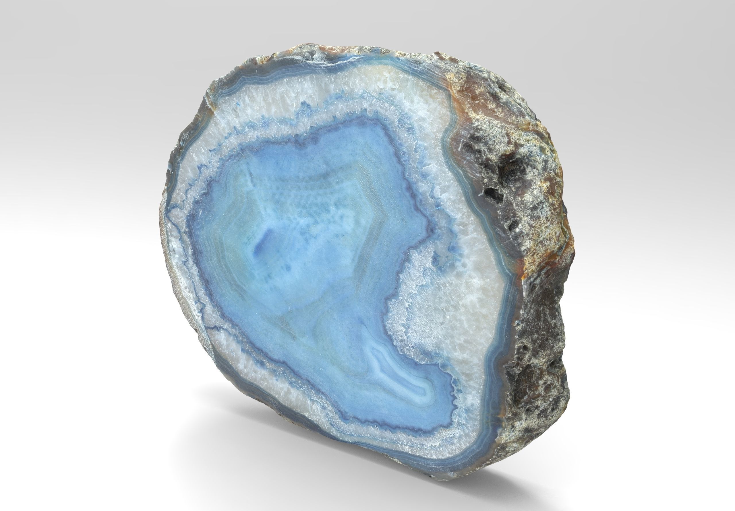 Agate gemstone Low-poly 3D model_4