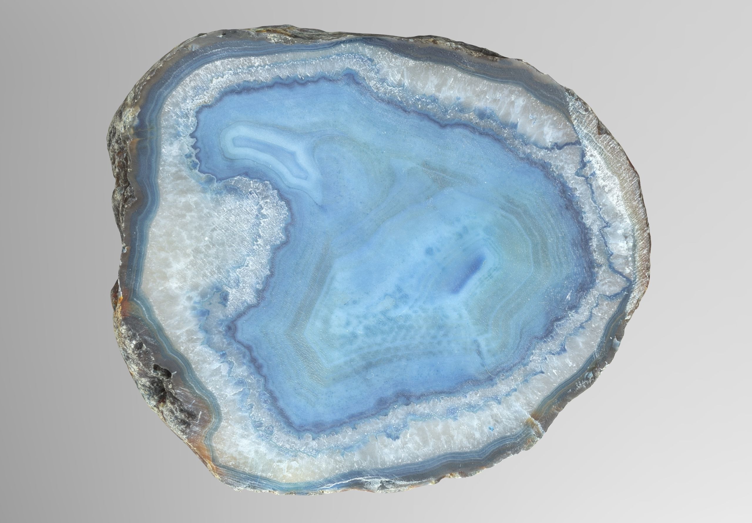 Agate gemstone Low-poly 3D model_3