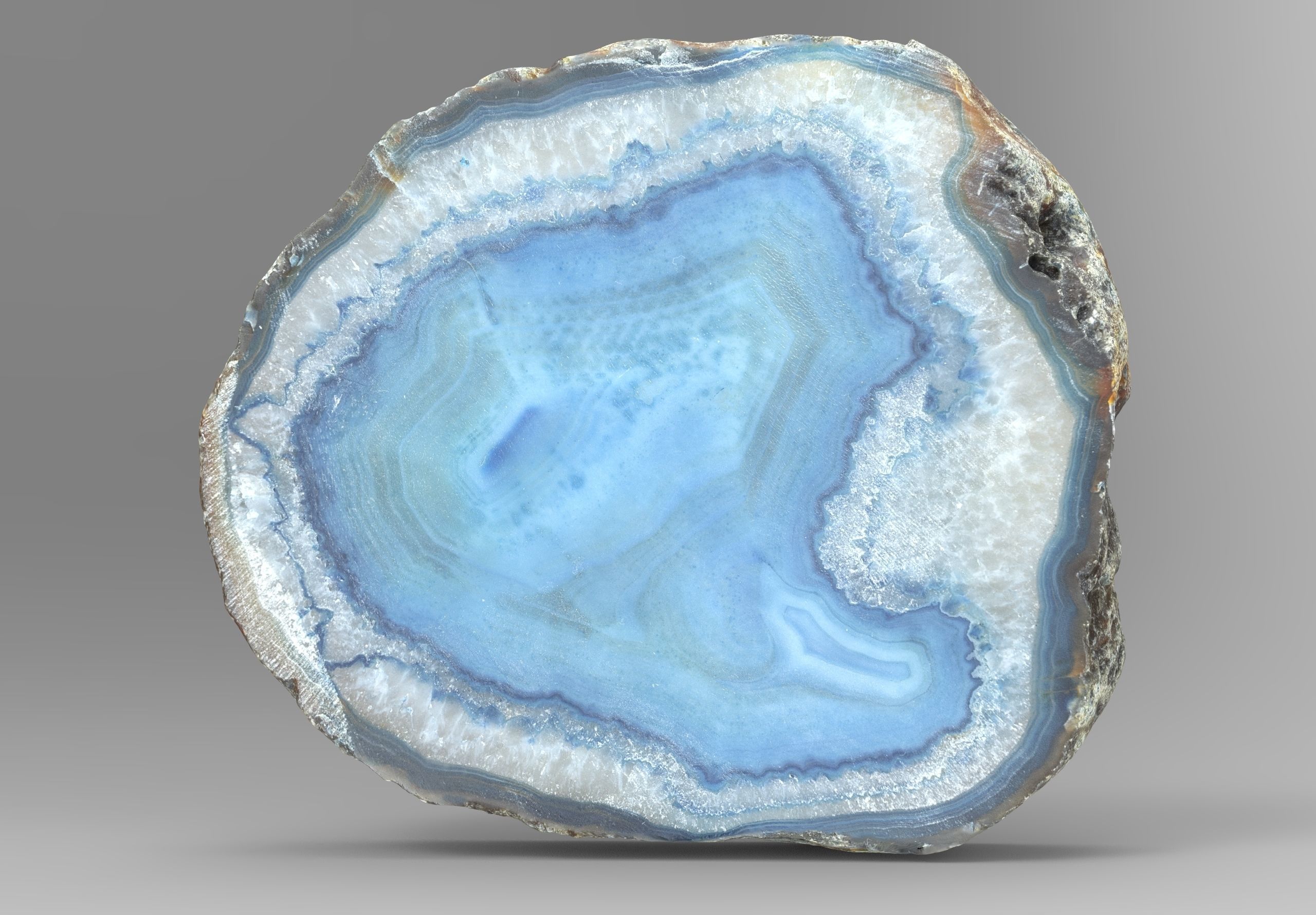 Agate gemstone Low-poly 3D model_6