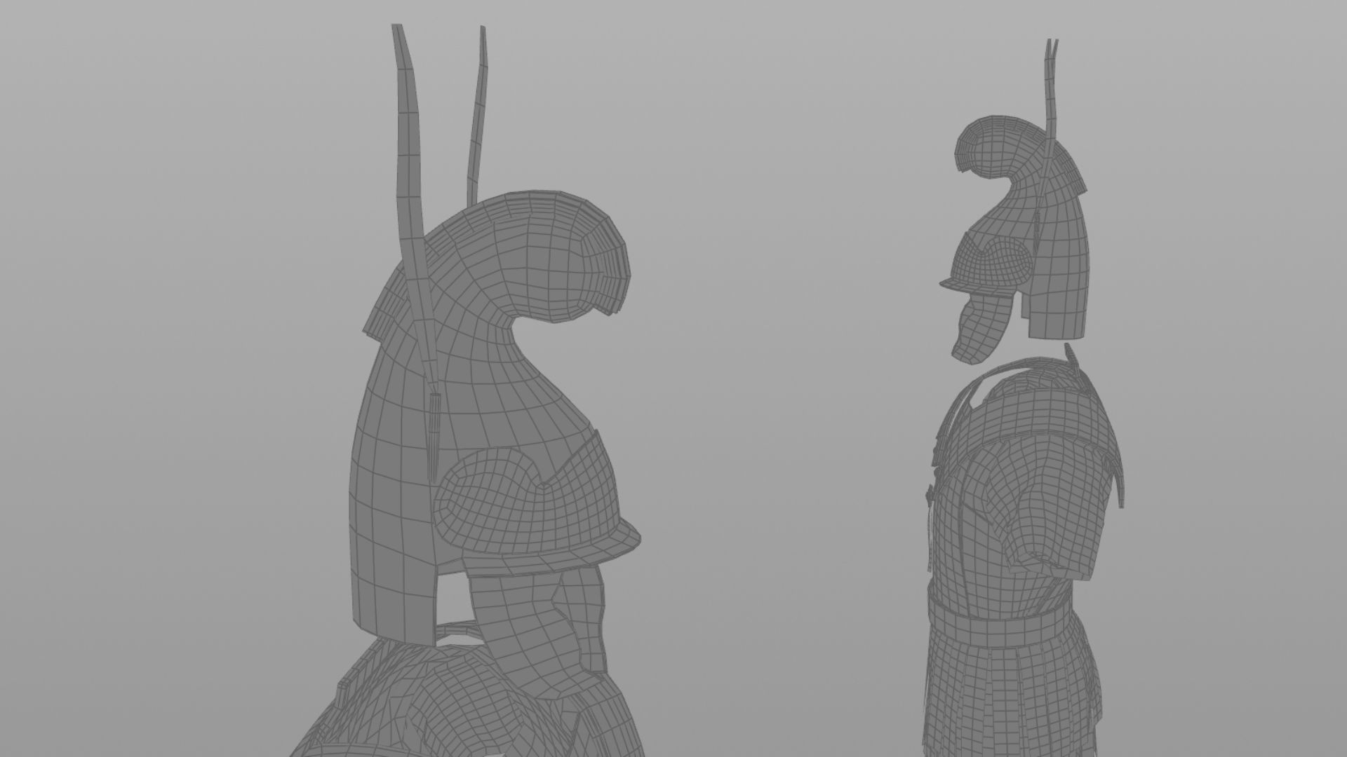 Macedonian Pezhetarios - Greek Armor  Low-poly 3D model_24