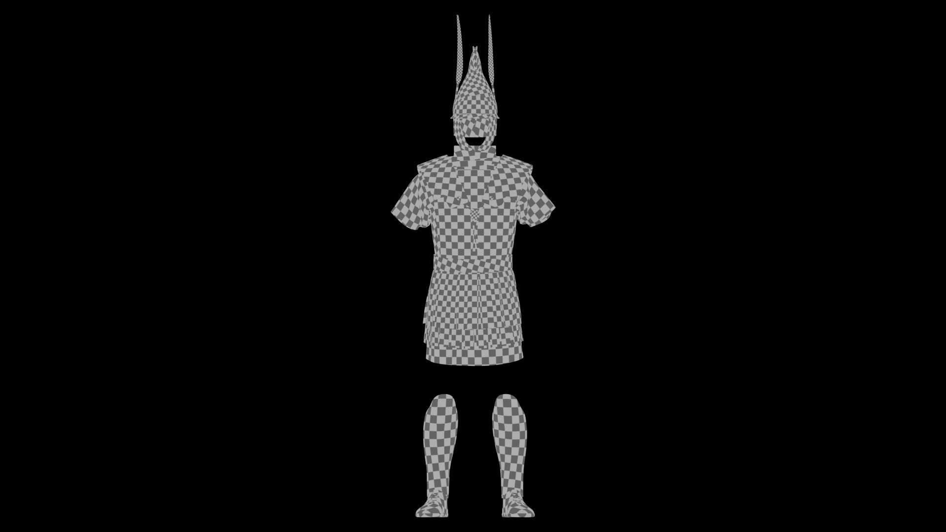 Macedonian Pezhetarios - Greek Armor  Low-poly 3D model_15