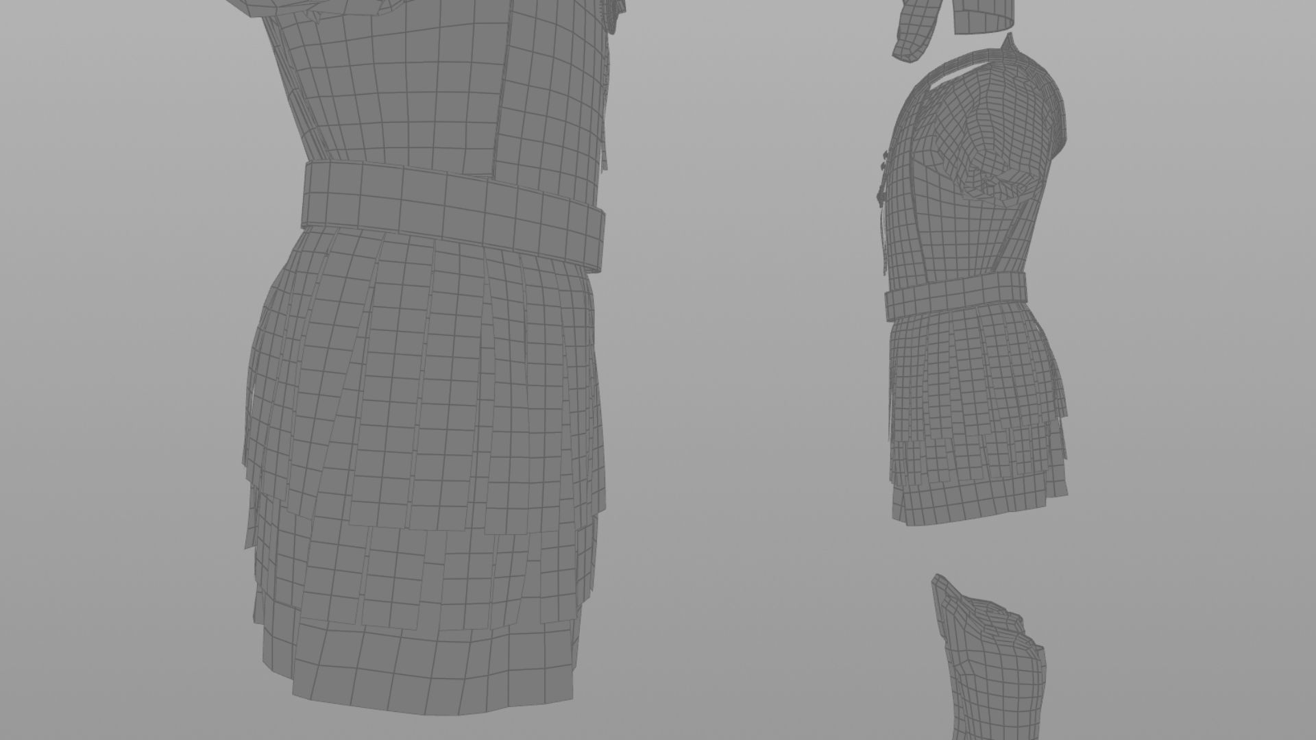 Macedonian Pezhetarios - Greek Armor  Low-poly 3D model_21