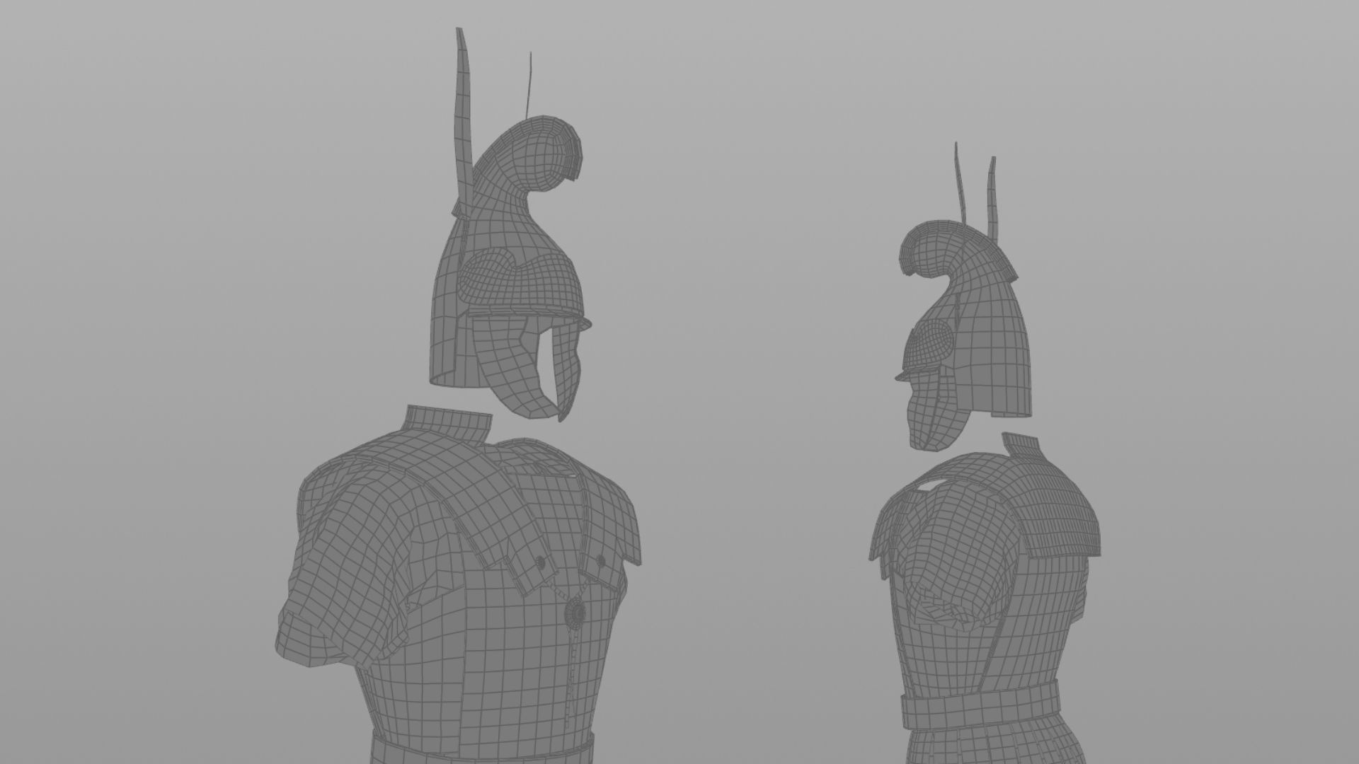 Macedonian Pezhetarios - Greek Armor  Low-poly 3D model_19
