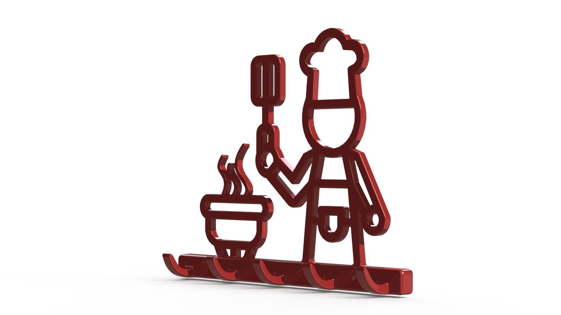 Kitchen hanger l Key hanger 3D print model_2