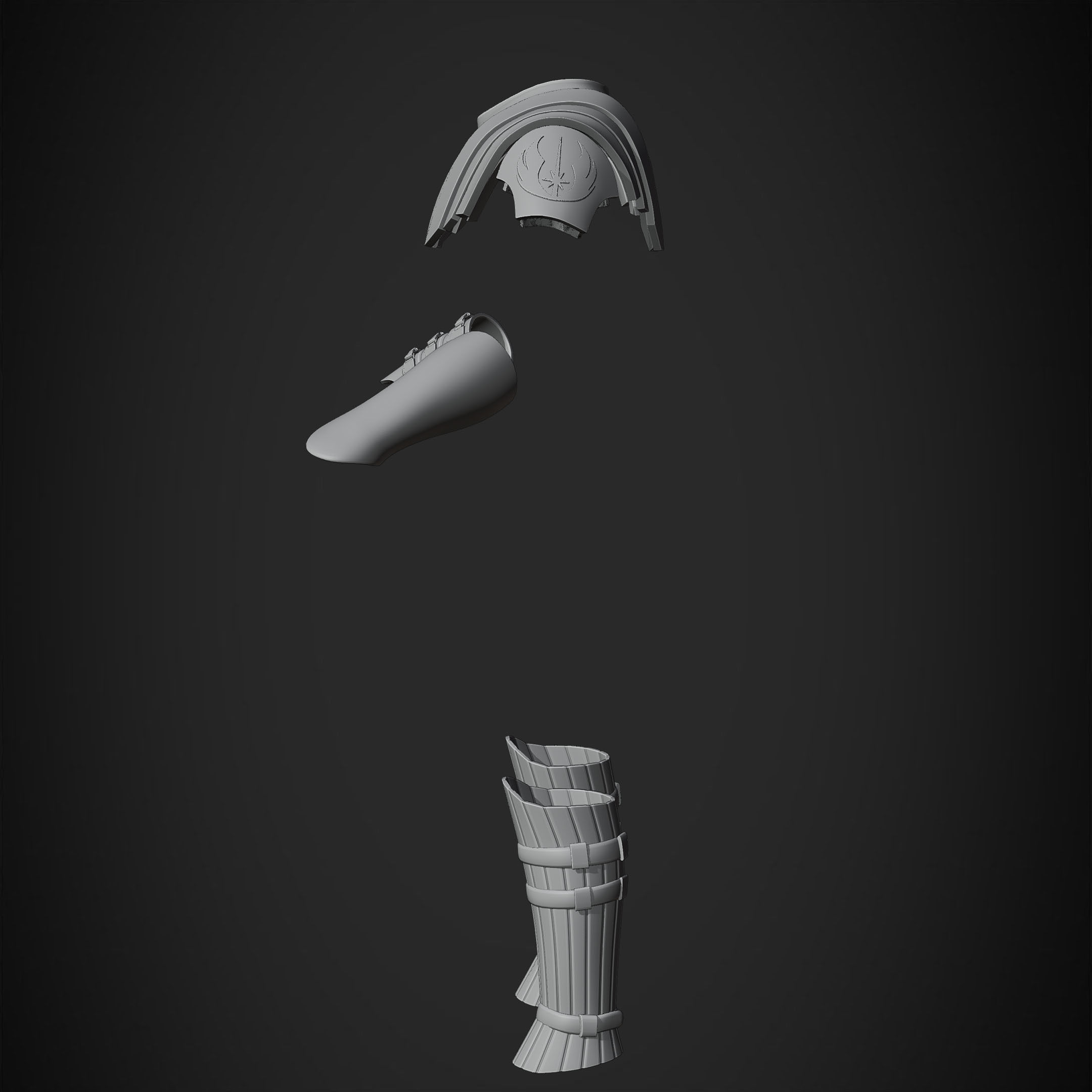 Star Wars Anakin Skywalker Battle Armor for Cosplay 3D print model_19