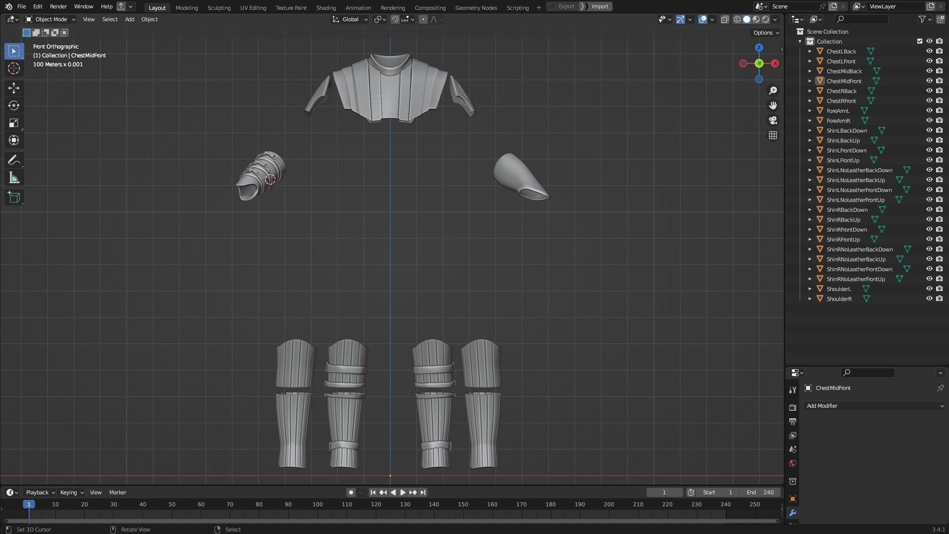 Star Wars Anakin Skywalker Battle Armor for Cosplay 3D print model_11