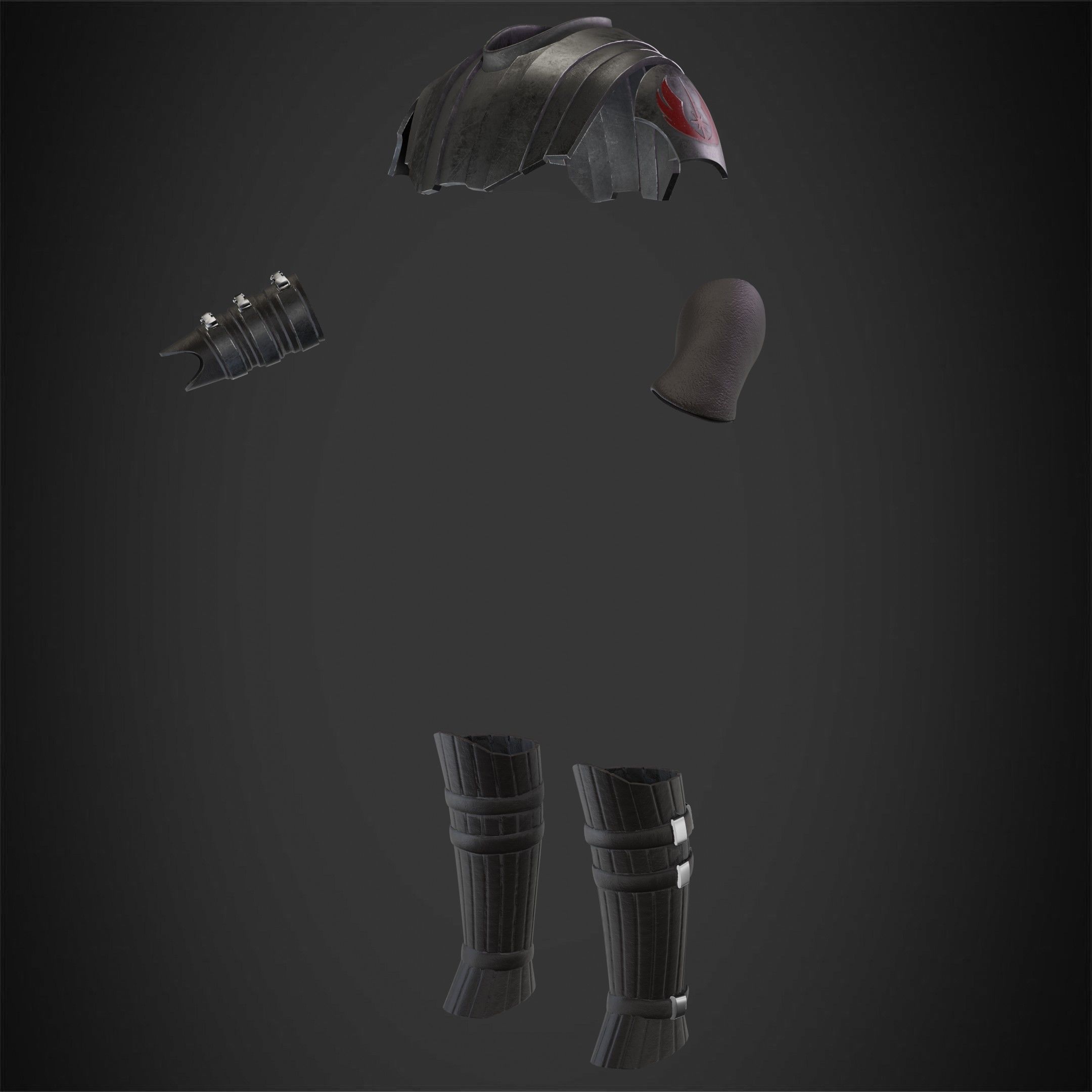 Star Wars Anakin Skywalker Battle Armor for Cosplay 3D print model_4